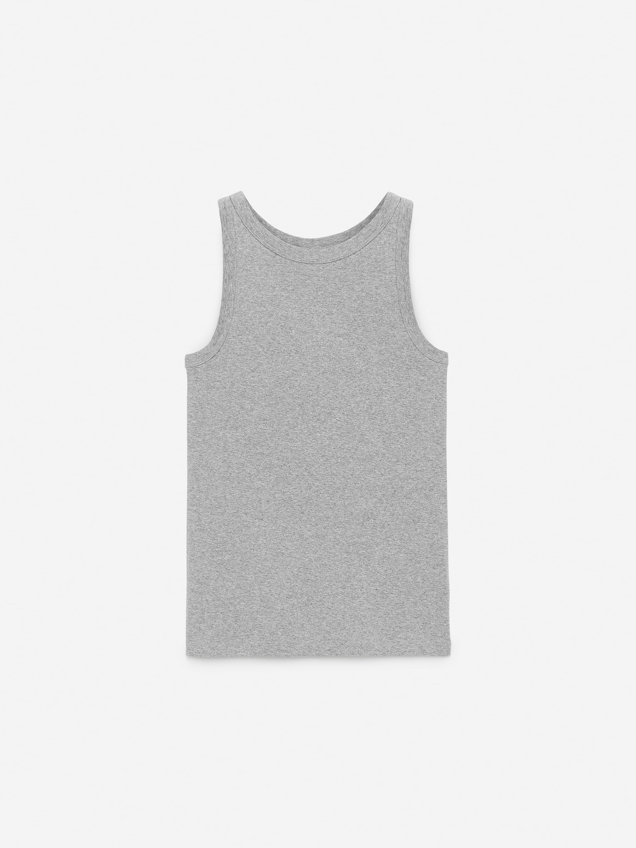 Rib Tank Top - Grey - Slim fit - Women - StillMedia/DescriptiveStillLife - 1