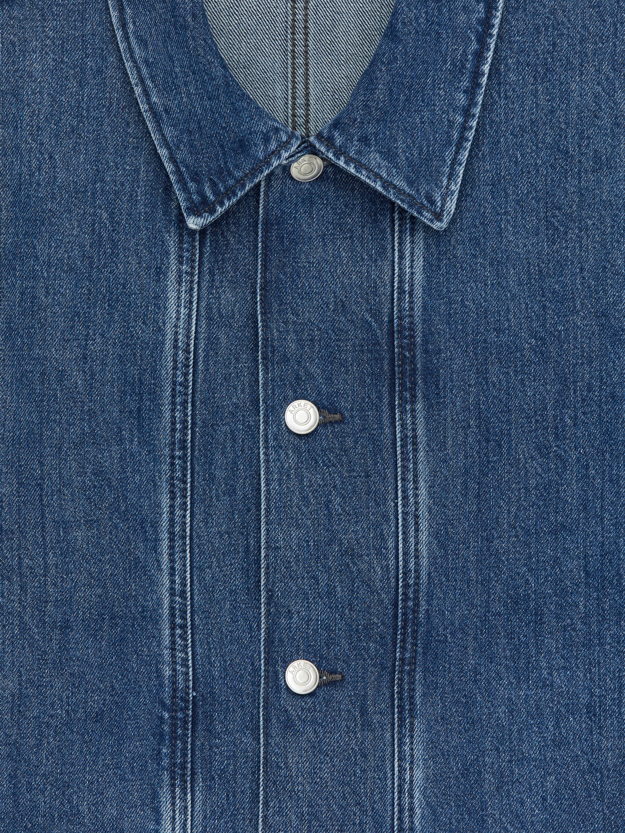 Denim Overshirt - Washed Blue - Loose fit - Men - StillMedia/DescriptiveDetail - 2