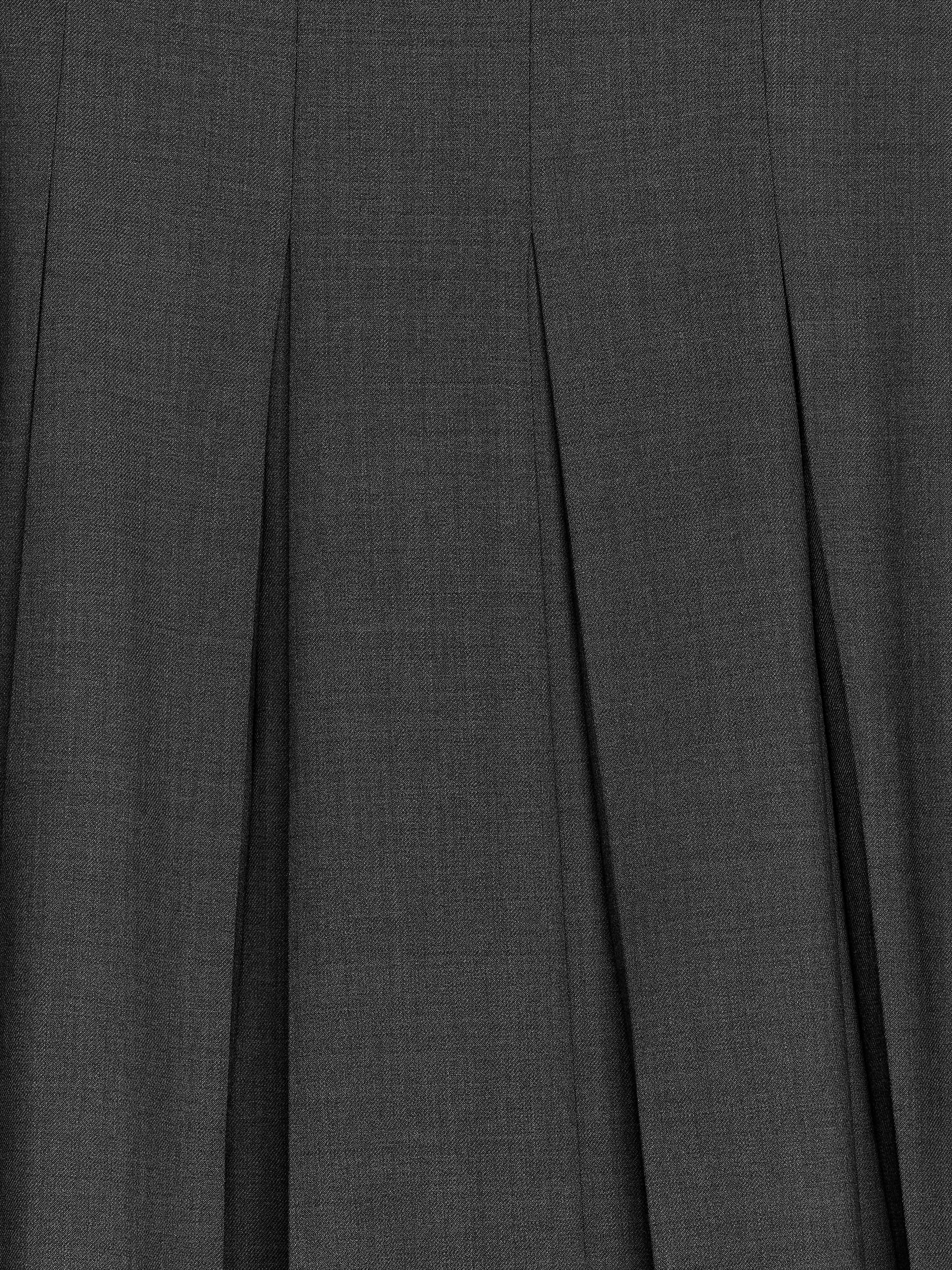 Plisserad kjol i ullblandning - Mörkgrå - Regular fit - Women - StillMedia/DescriptiveDetail - 2
