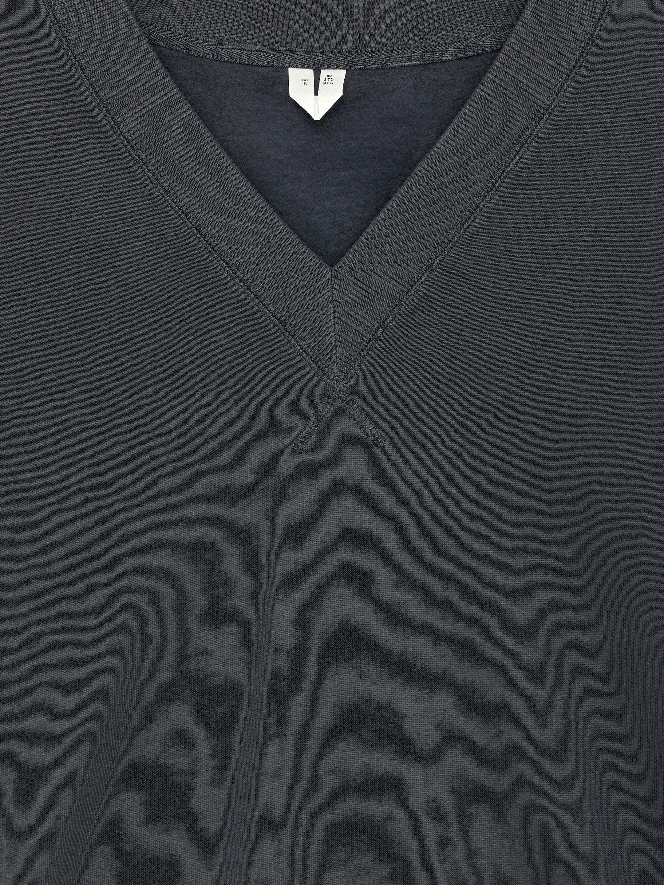 Sweat à col en V - Gris foncé - Loose fit - Femme - StillMedia/DescriptiveDetail - 2
