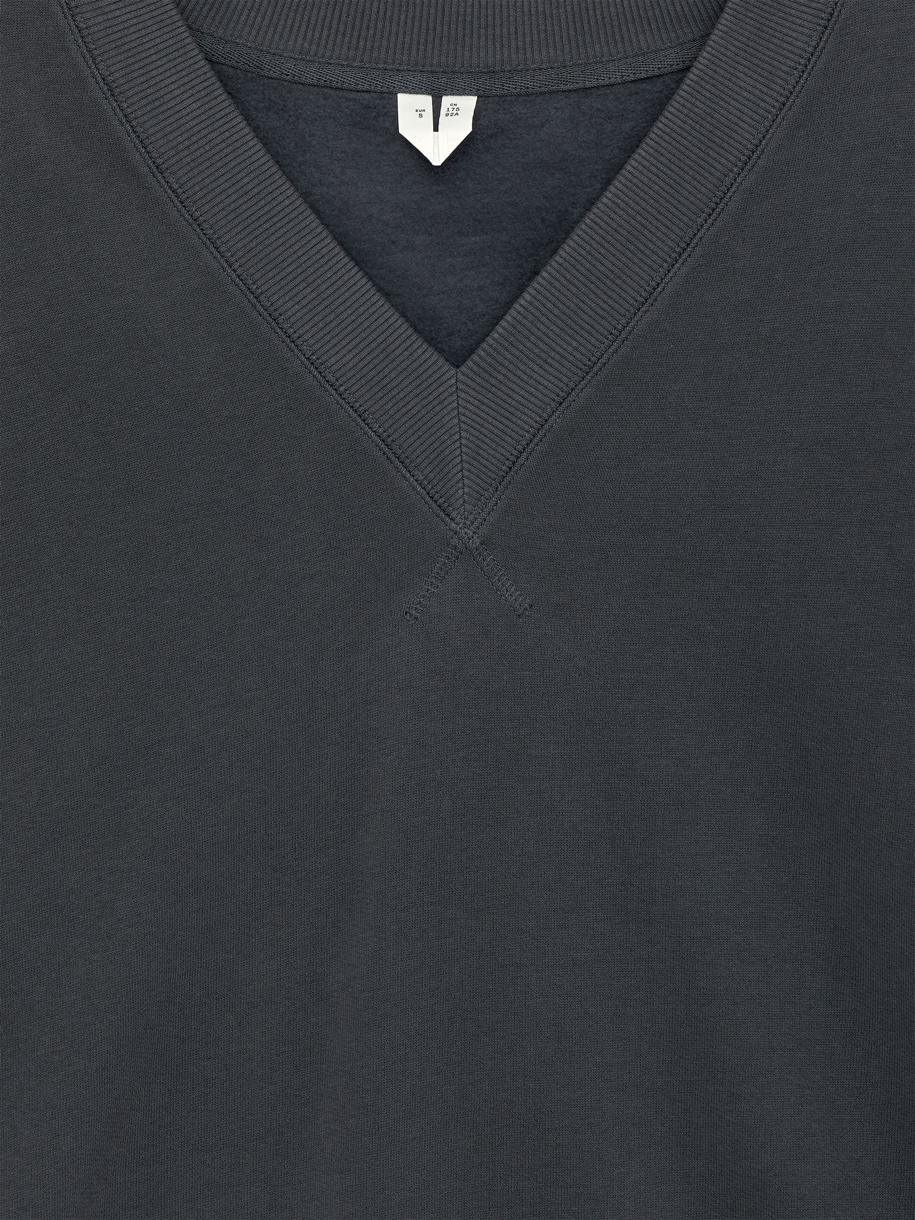 Sweat à col en V - Gris foncé - Loose fit - Femme - StillMedia/DescriptiveDetail - 2