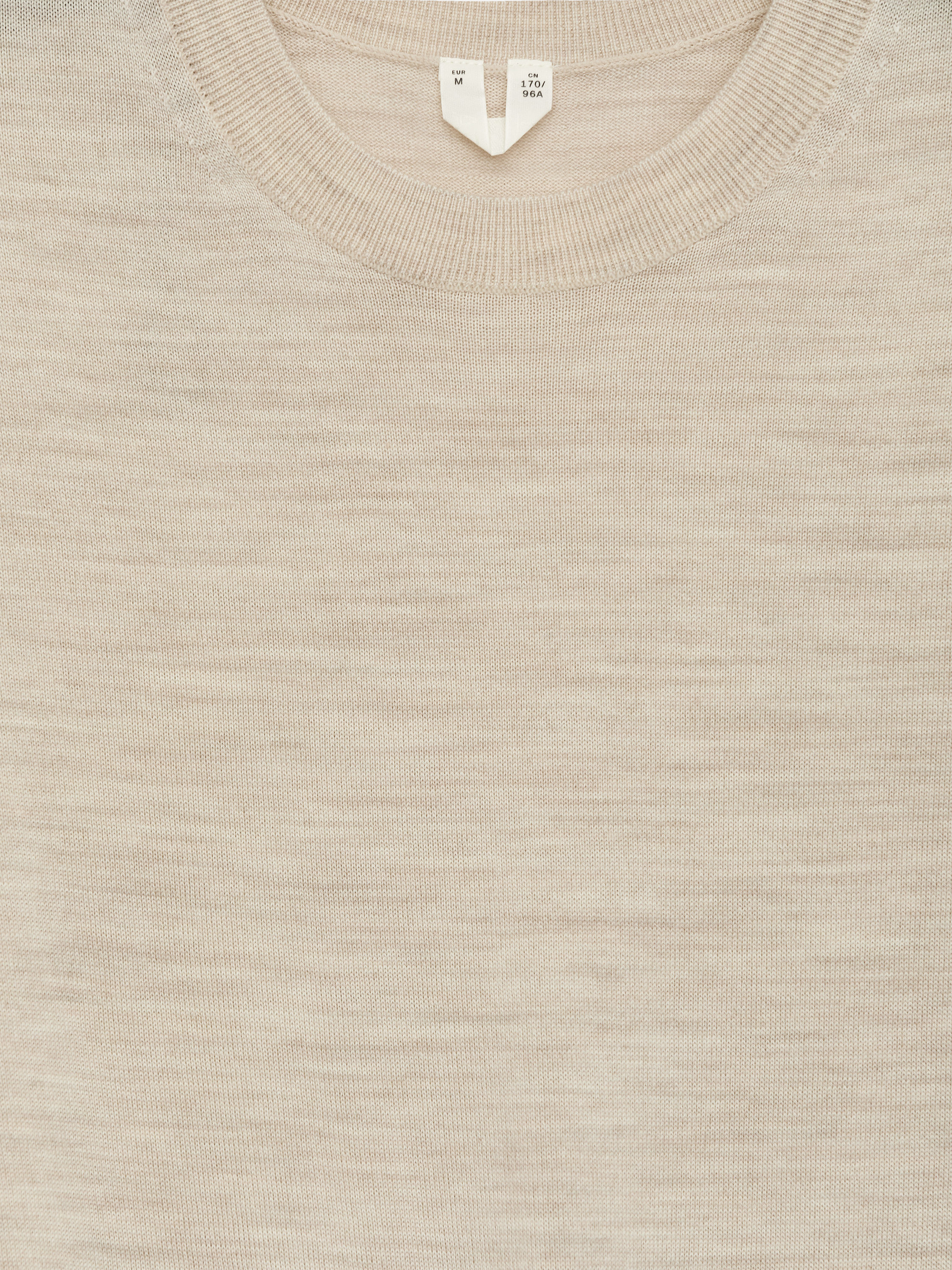 Gestricktes T-Shirt aus Merinowolle - Hellbeige - Regular Fit - Damen - StillMedia/DescriptiveDetail - 1