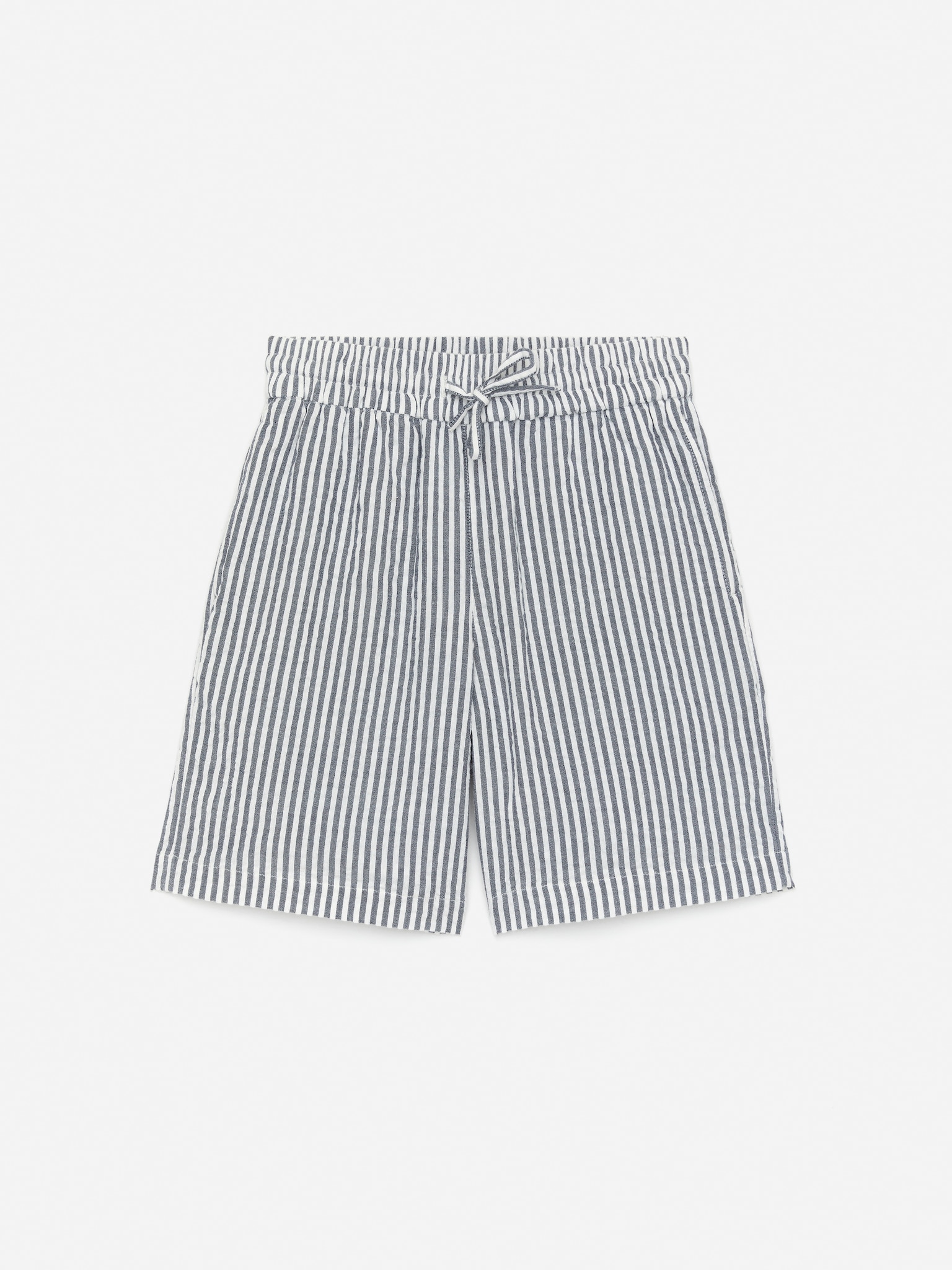 Seersucker short - Blue/White