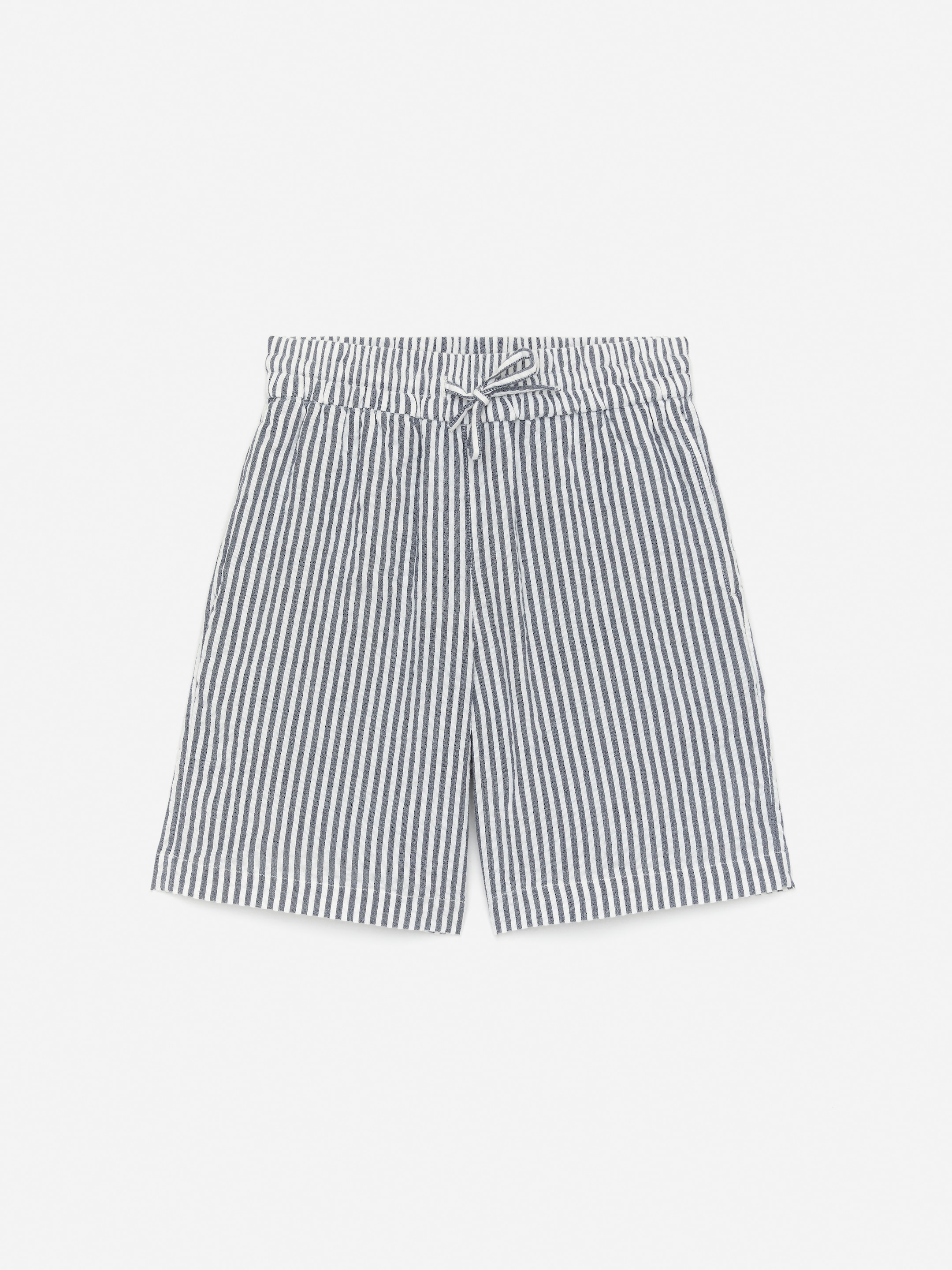 Zobrazit větší obrázek: Kraťasy Seersucker - Modrá/Bílá - DĚTI | H&M CZ 1