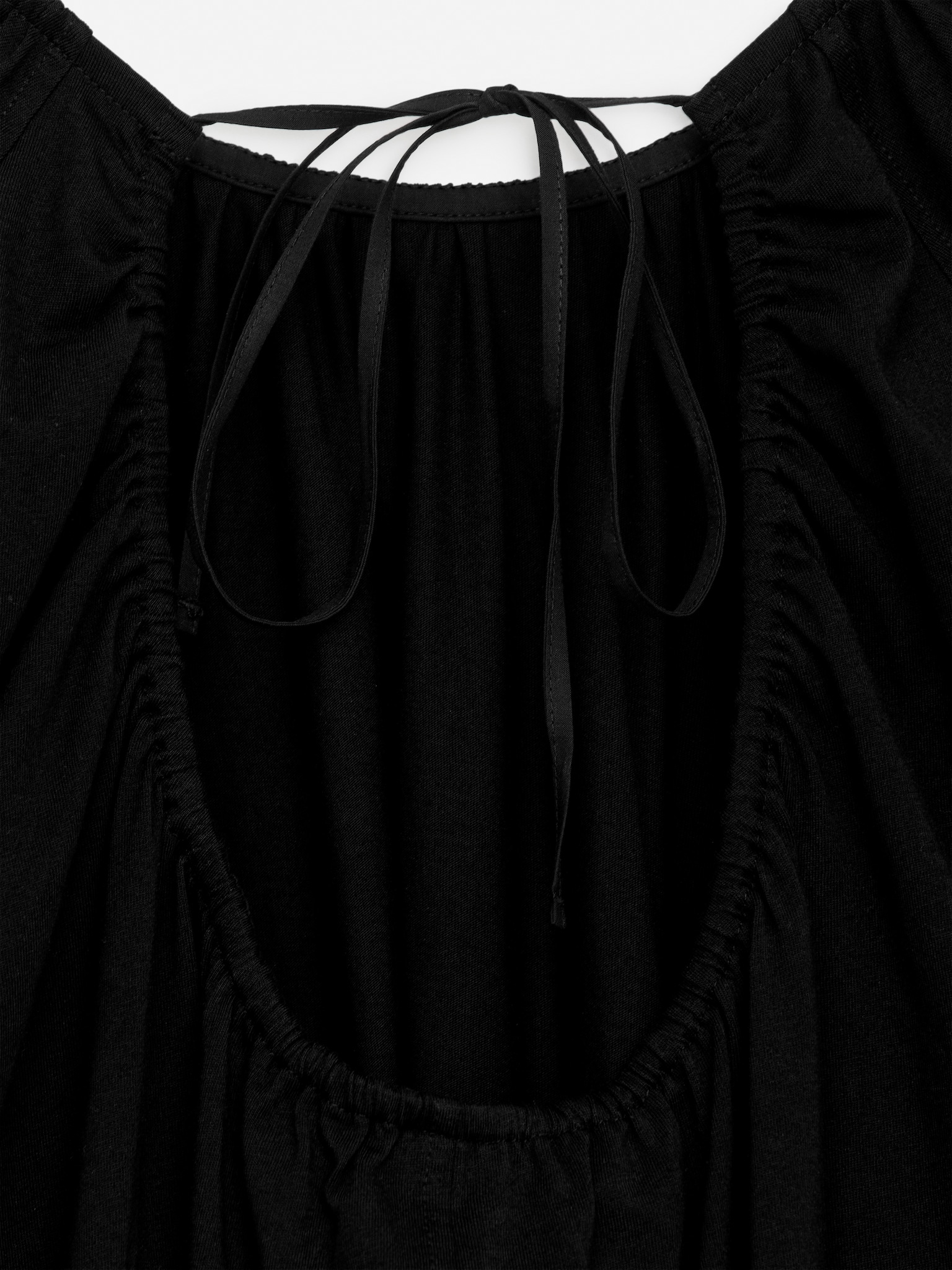 Robe à dos ouvert - Noir - 4