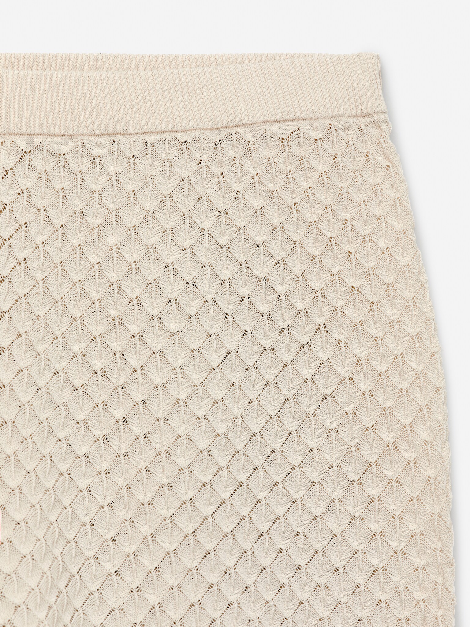 Short à bords festonnés - Beige clair - 2
