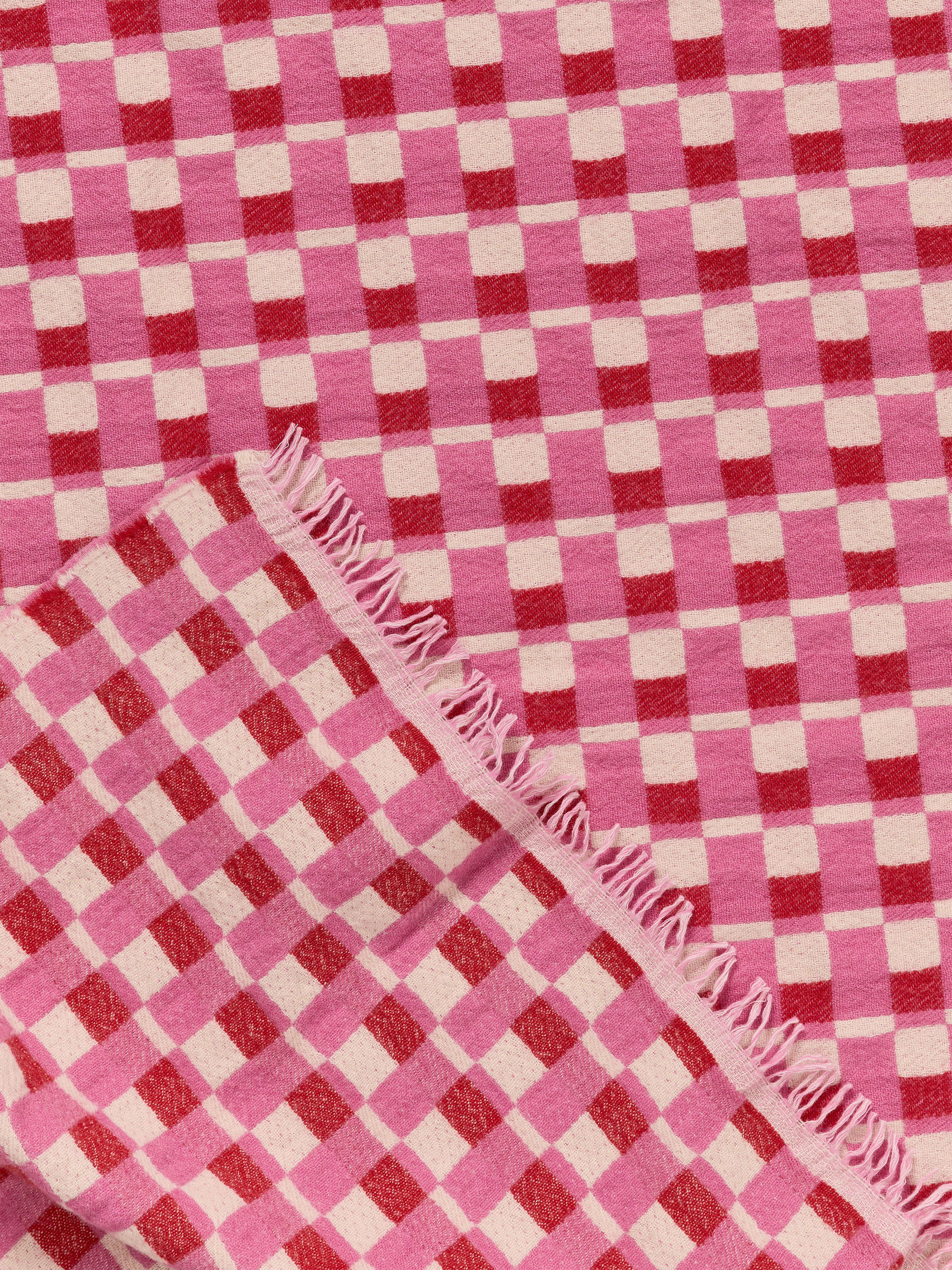 Koc wełniany - Czerwony/Różowy - Homeware - StillMedia/DescriptiveStillLife - 2