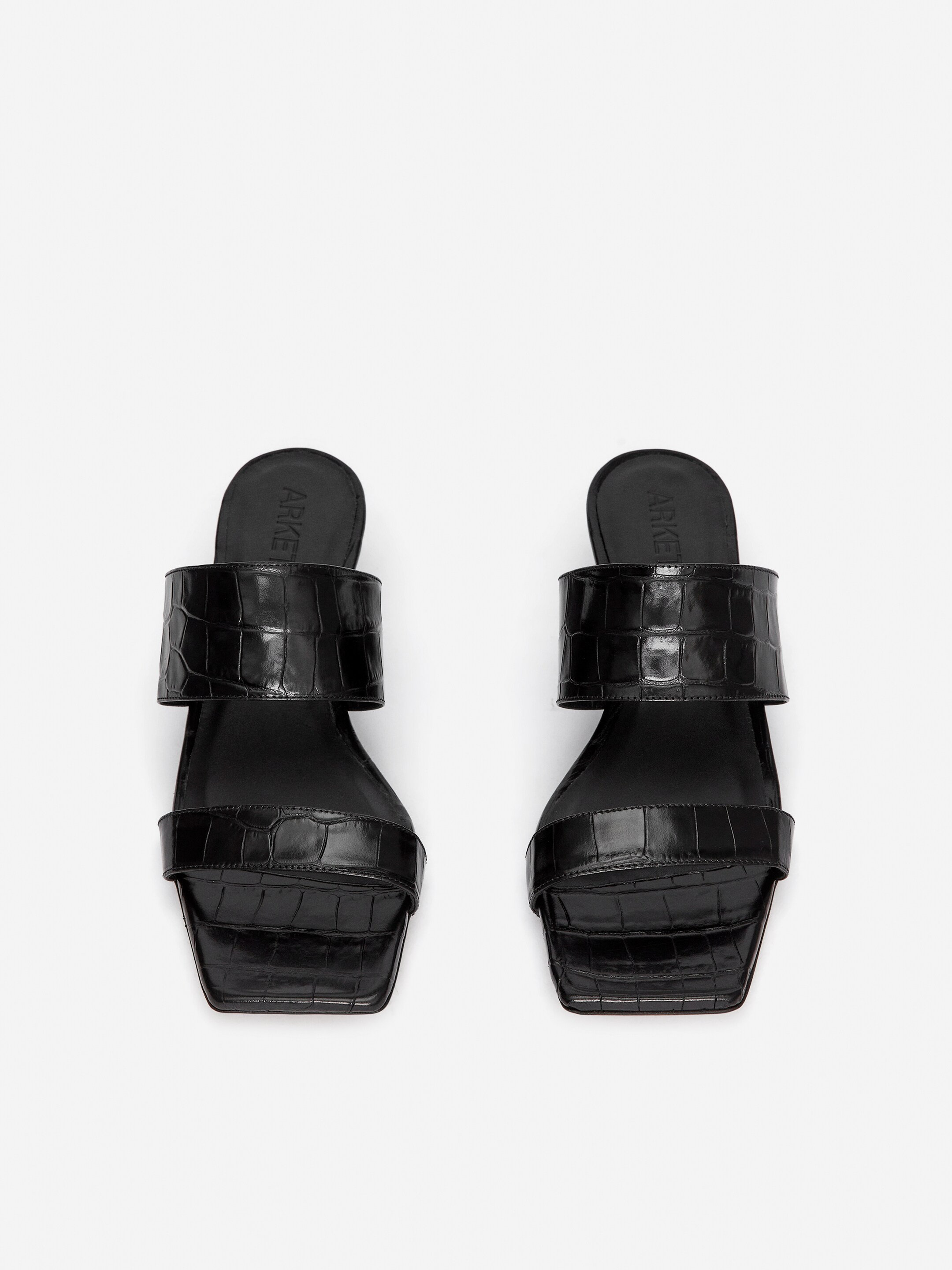 Visualizza immagine più grande: Sandali con fasce e cinturino in pelle - Nero - DONNA | H&M IT 3