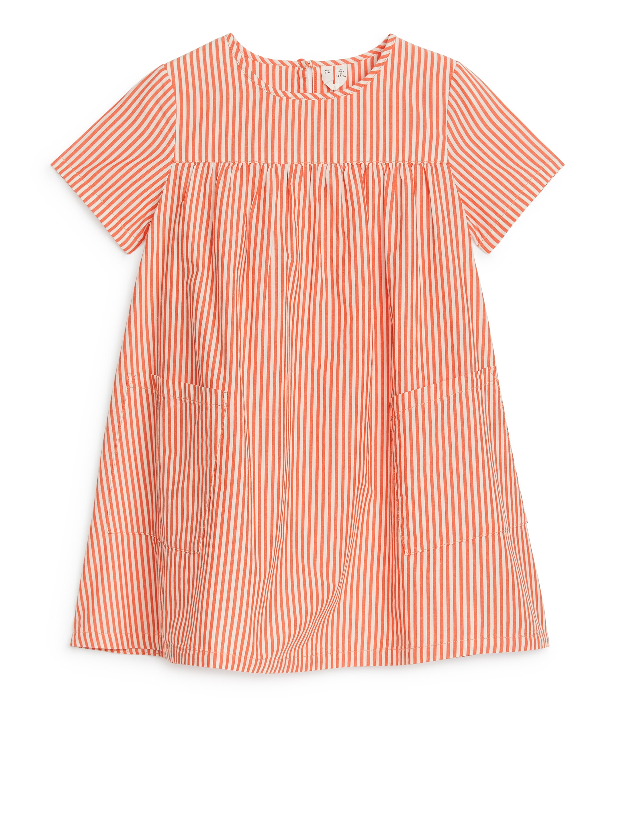 Se større billede: Bomuldskjole - Hvid/rød - BØRN | H&M DK 1