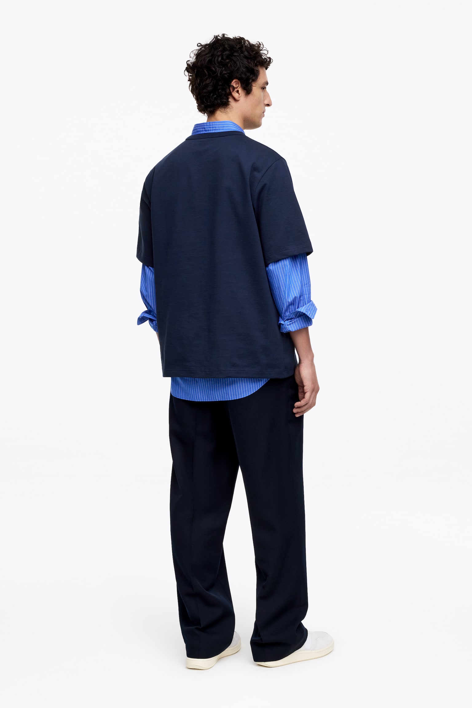 270 GSM Oversized T-Shirt - Mörkblå/Havre/Svart/Grön/Mörklila/Vinröd/Mörkgrön - 4