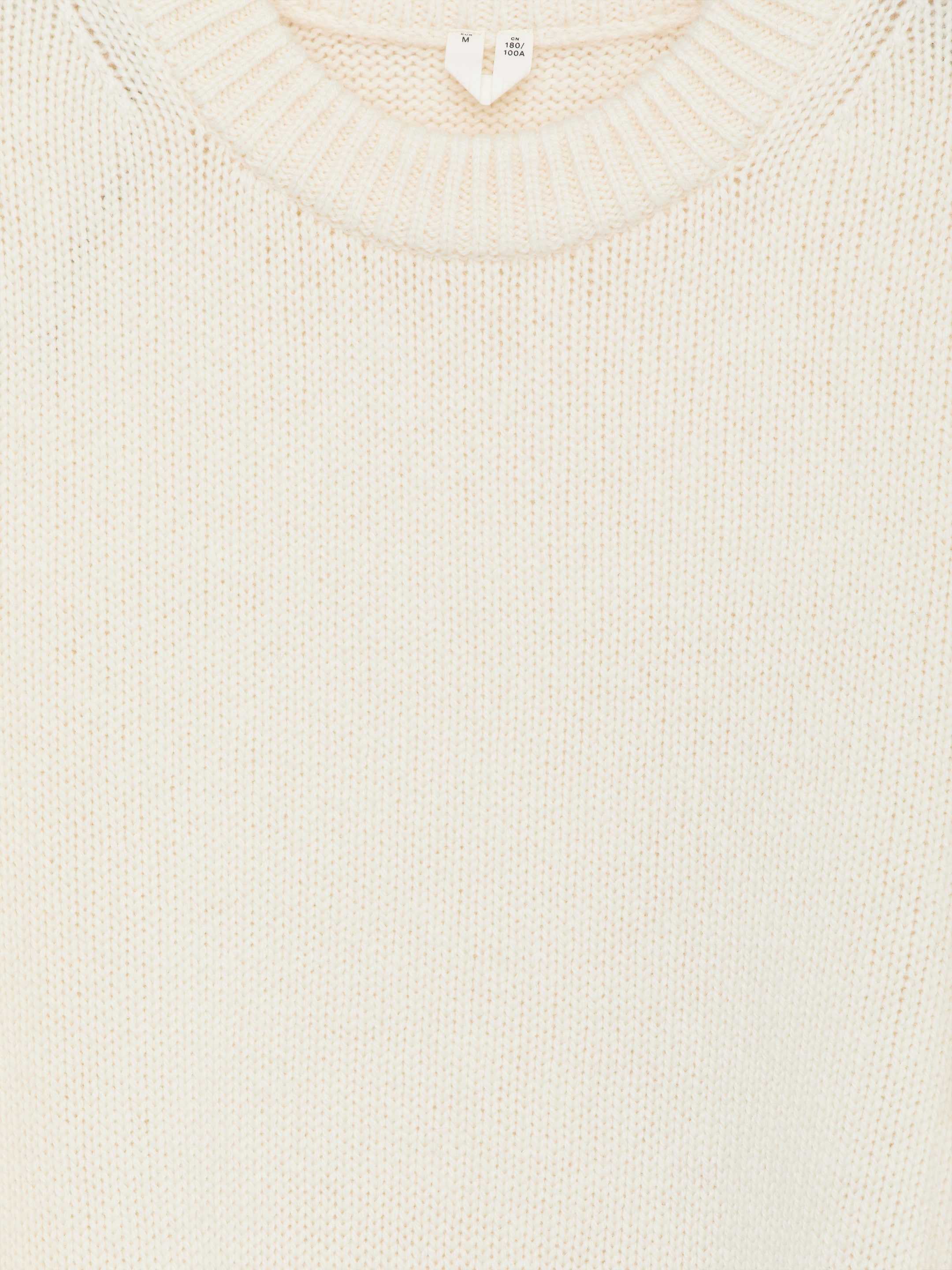 Heavy Knit Wool Jumper - Off White - Relaxed fit - Men - StillMedia/DescriptiveDetail - 2