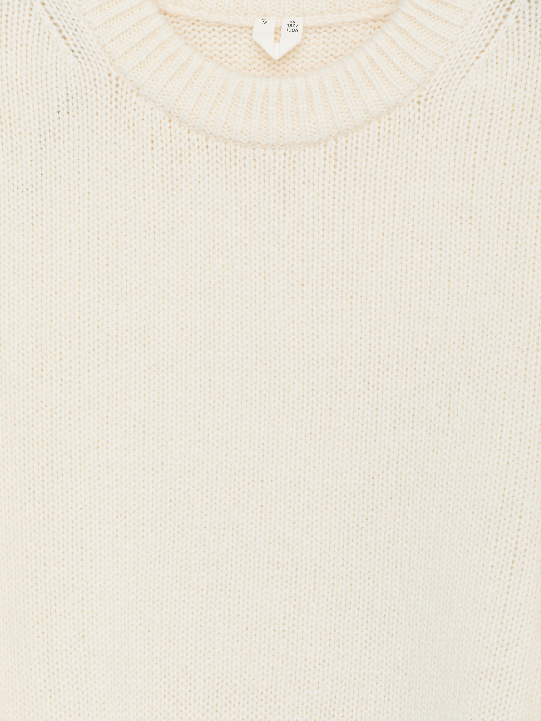 Heavy Knit Wool Jumper - Off White - Relaxed fit - Men - StillMedia/DescriptiveDetail - 2