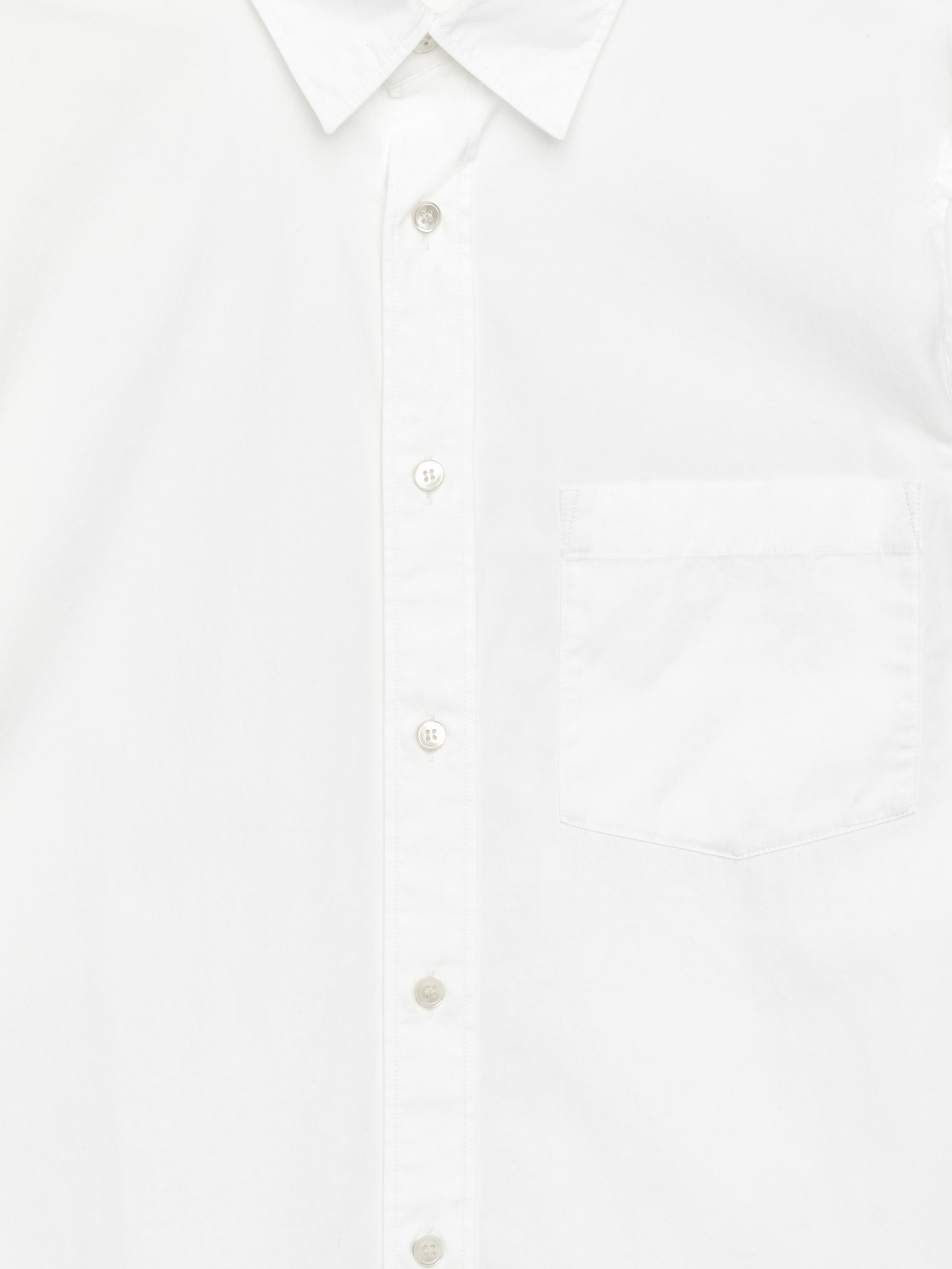 View larger image: Relaxed Poplin Shirt - White - Men | H&M GB 3