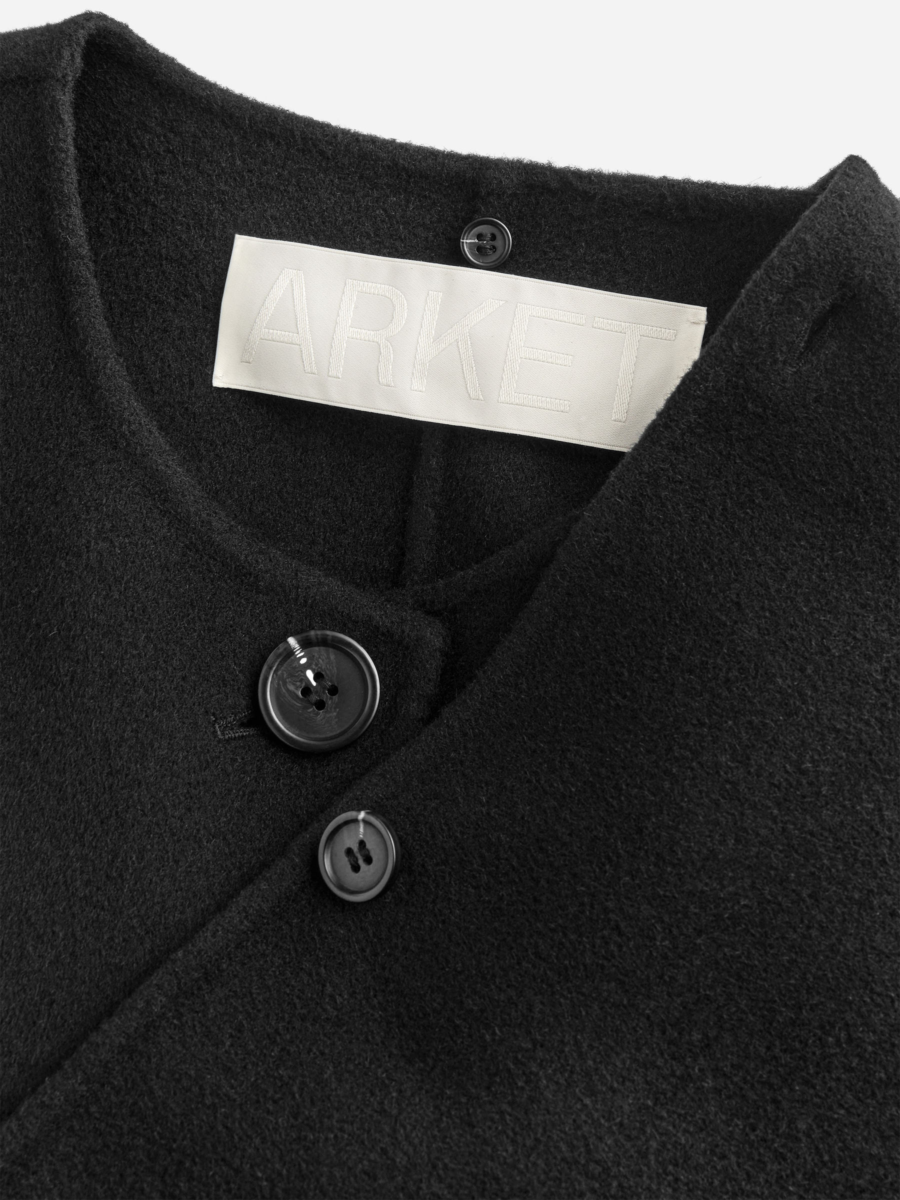 Manteau cape en laine mélangée doublée - Noir - Regular fit - Femme - StillMedia/DescriptiveDetail - 1