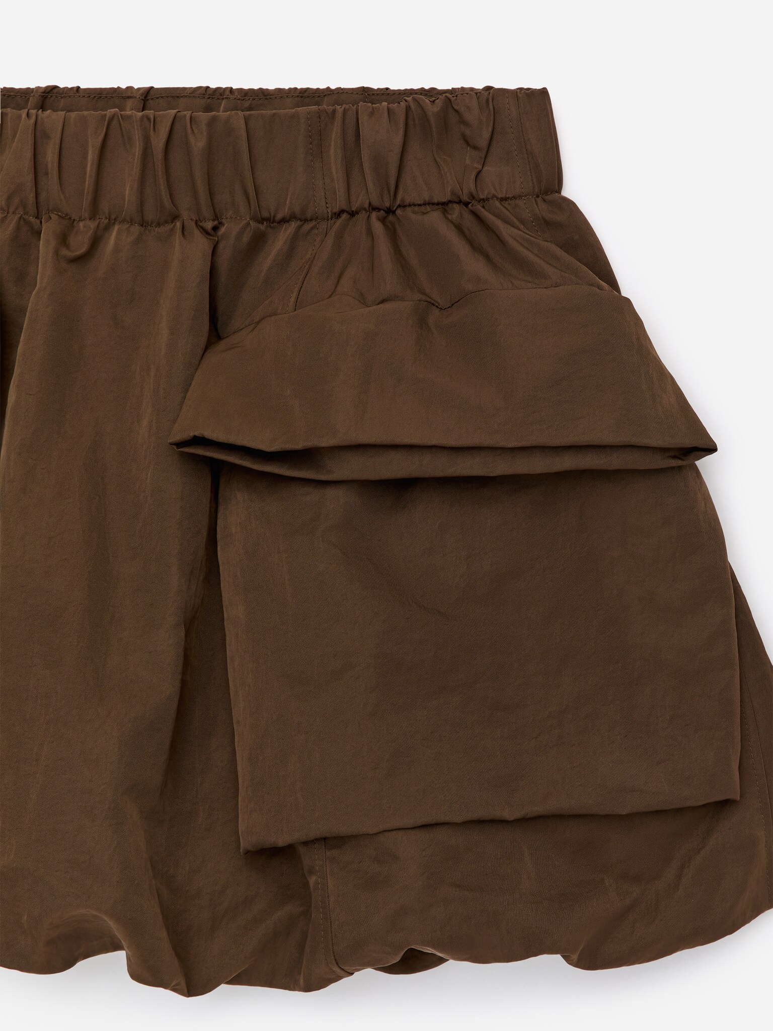 Mini Bubble Skirt - Brown - 4