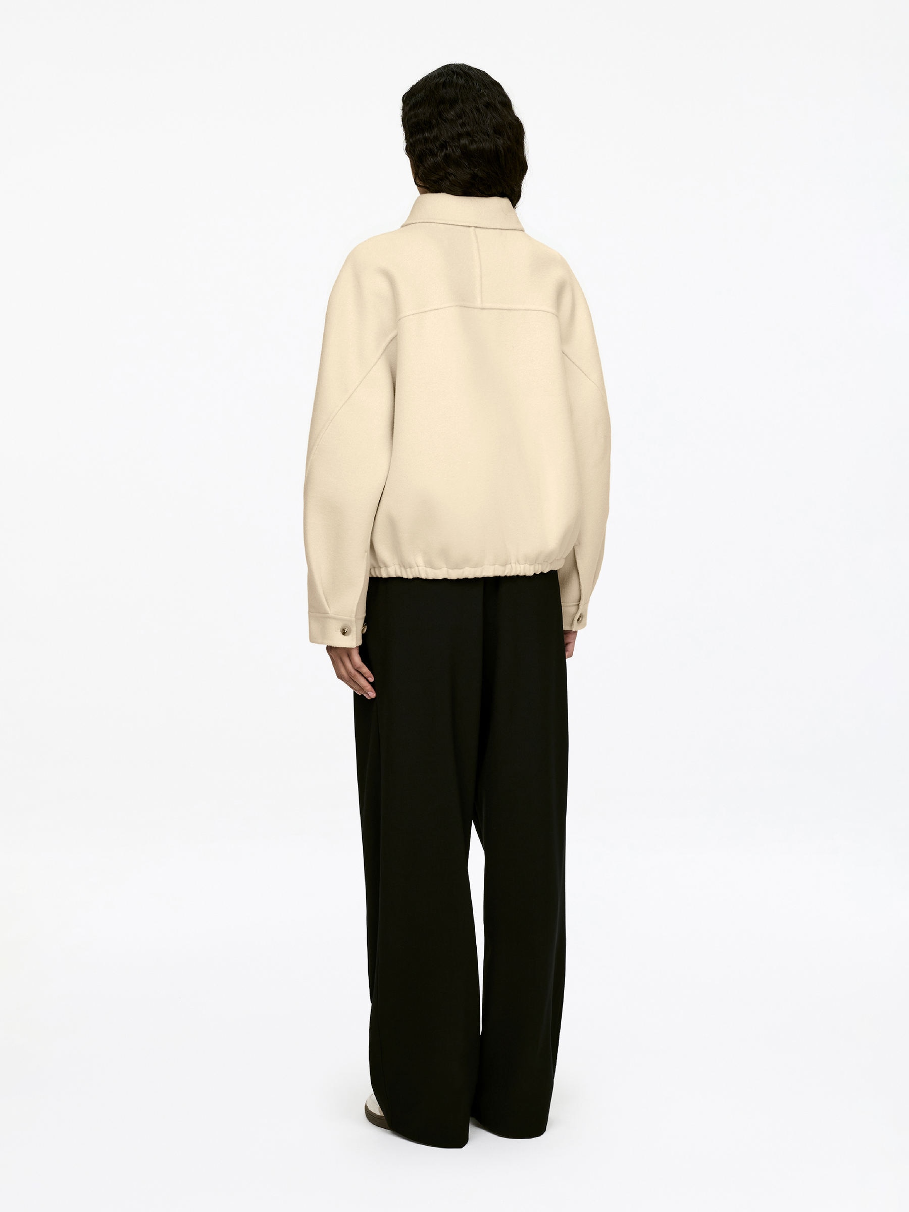 Wool-Blend Doublé Jacket - Beige - Loose fit - Women - StillMedia/Lookbook - 4