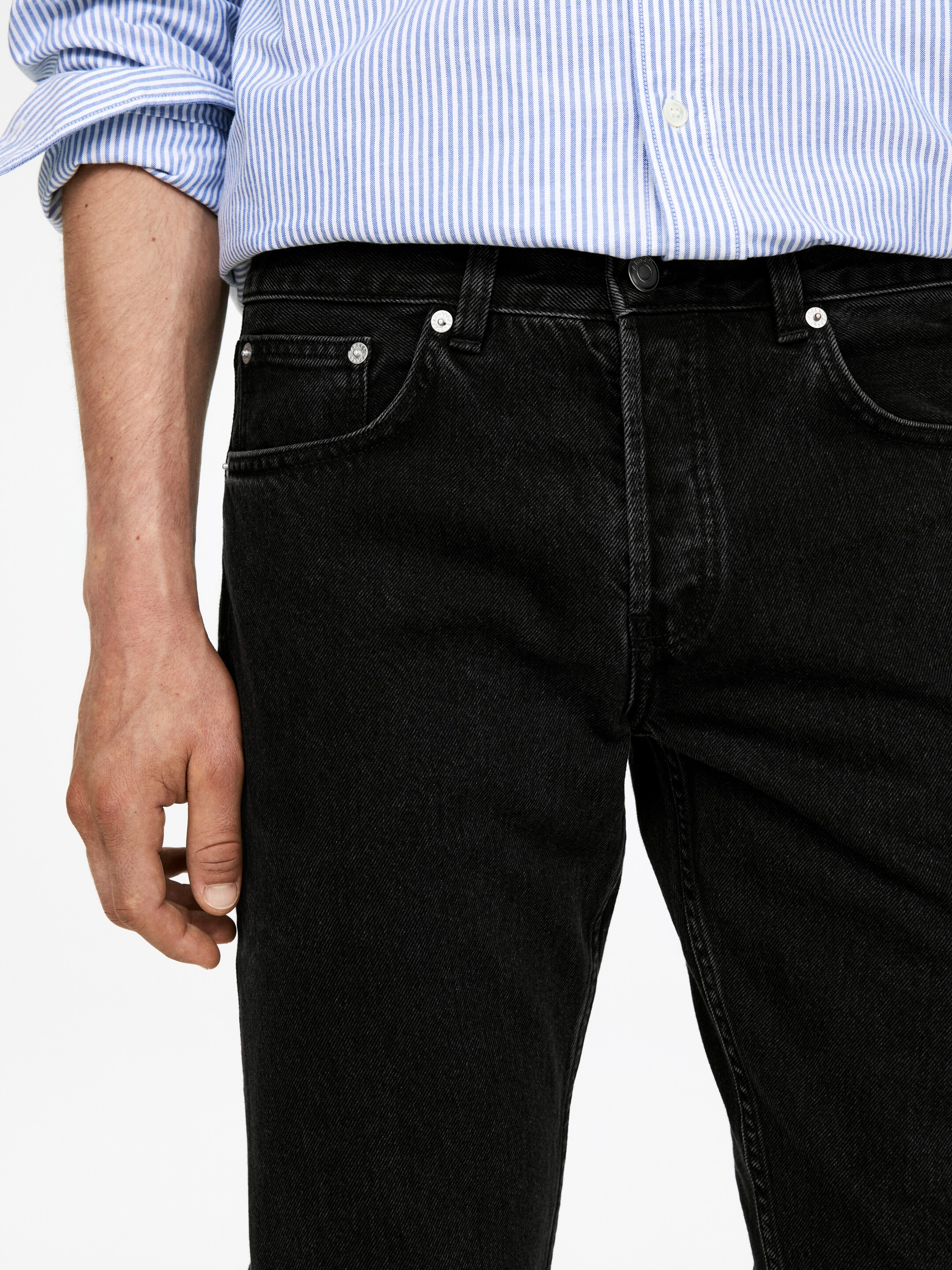 Visa större bild: PARK raka jeans - Svart - HERR | H&M SE 4