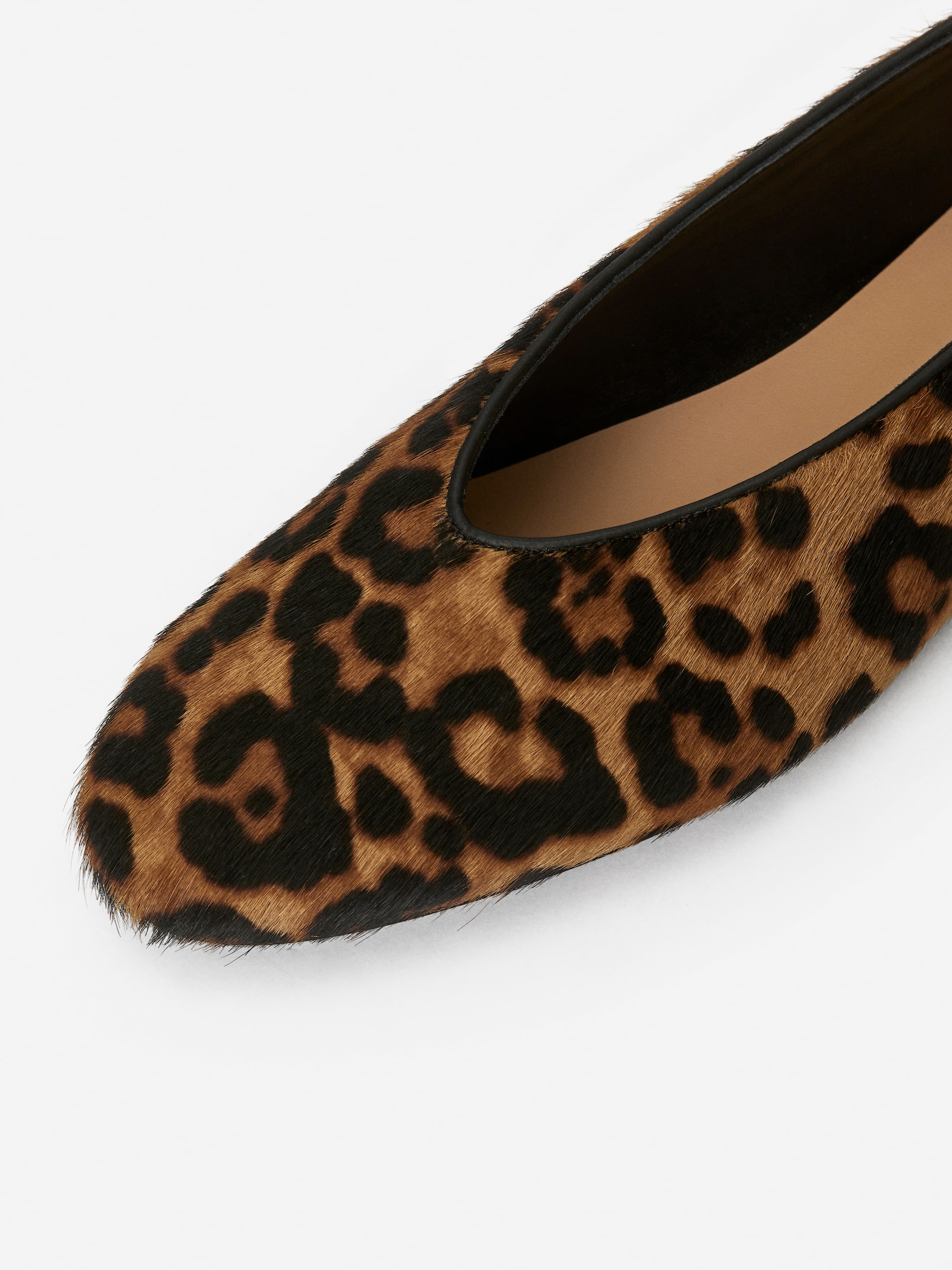 Ballerina aus Leder - Schwarz/Leopardenmuster - Damen - StillMedia/DescriptiveDetail - 4