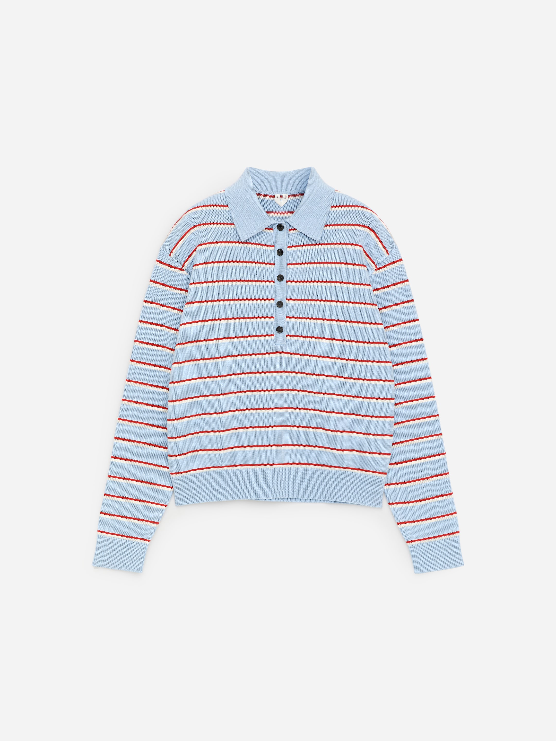 Knitted Polo Shirt-#A7B7D2-18250