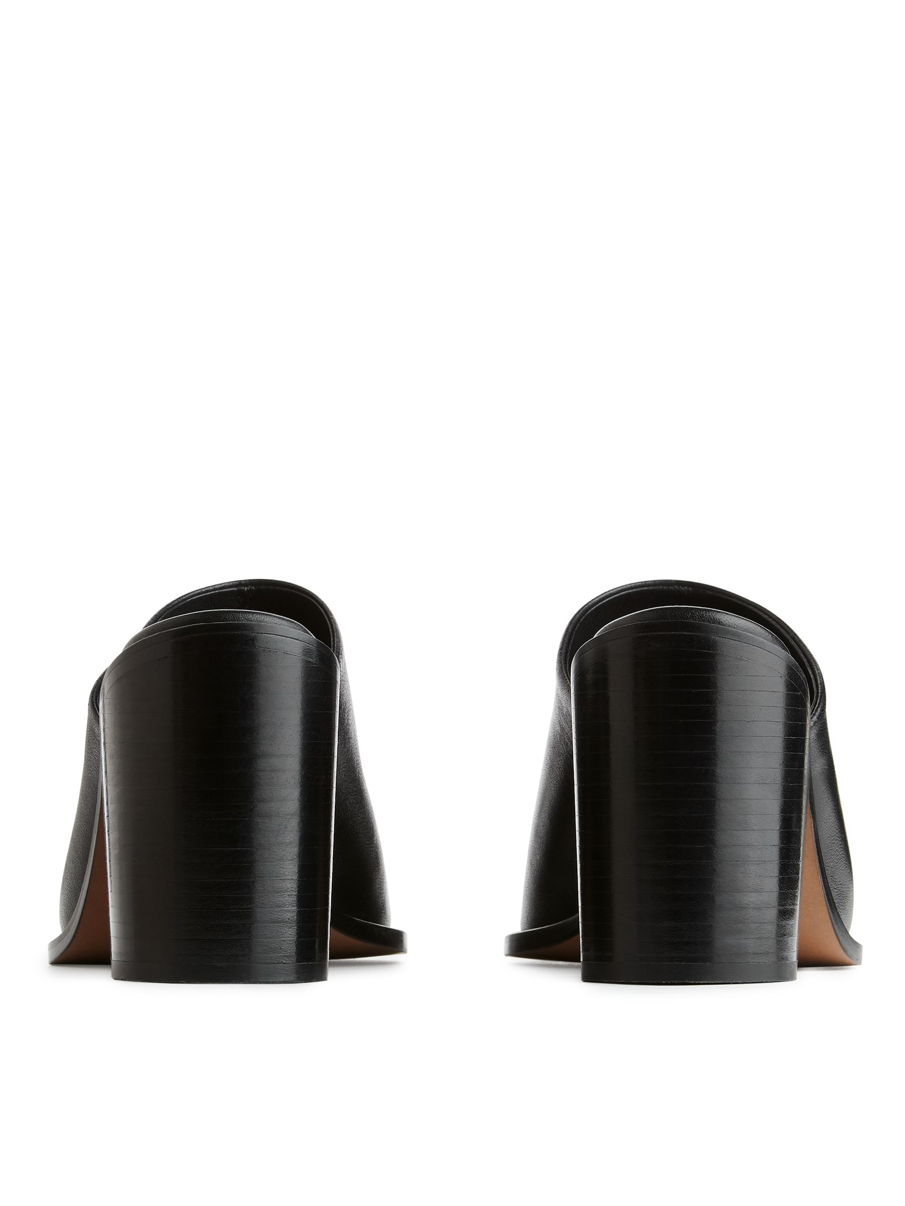 Mules in pelle - Nero - Women - StillMedia/DescriptiveStillLife - 3