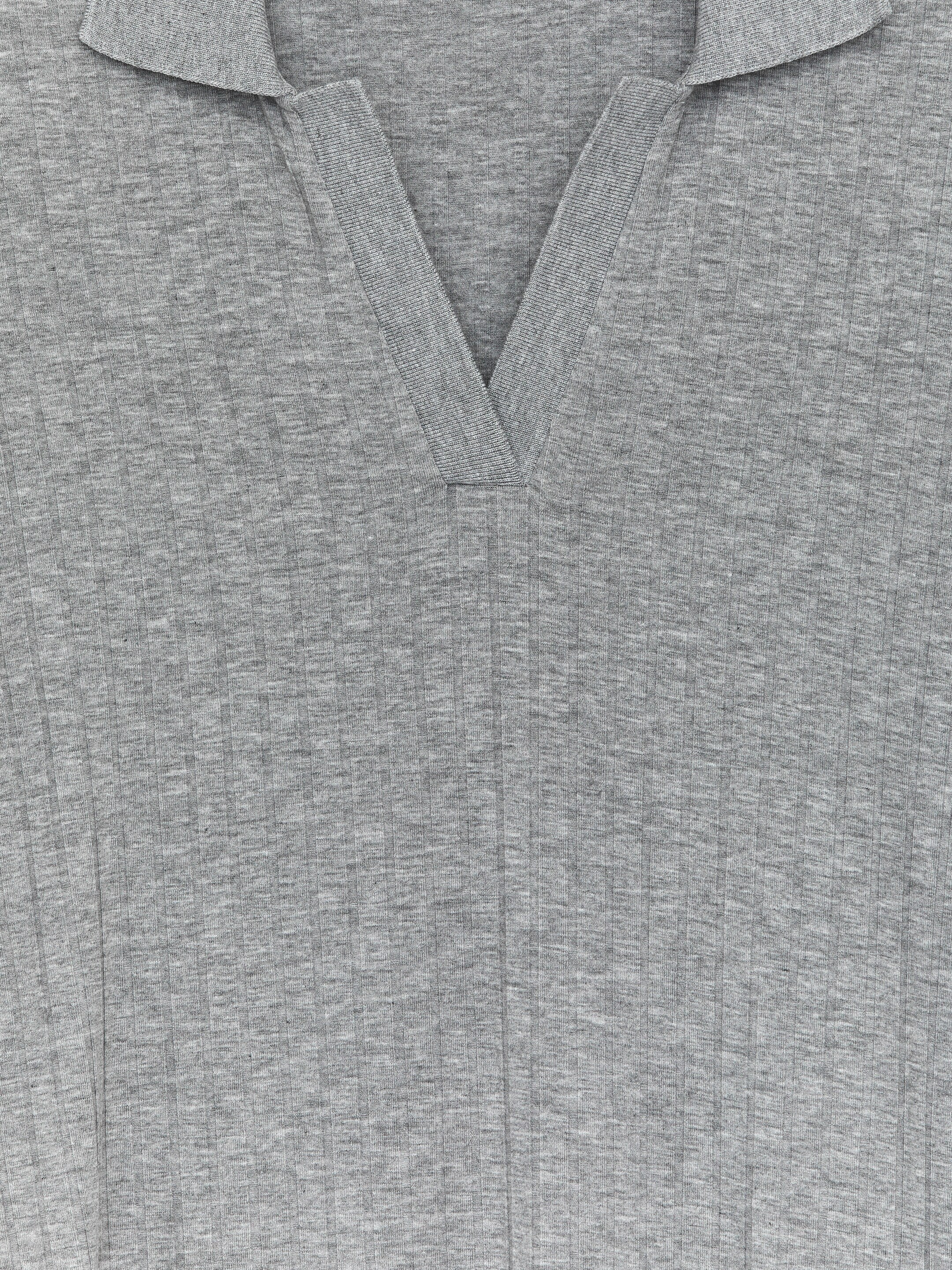 Zobrazit větší obrázek: Žebrované pletené šaty - Grey Melange - ŽENY | H&M CZ 2