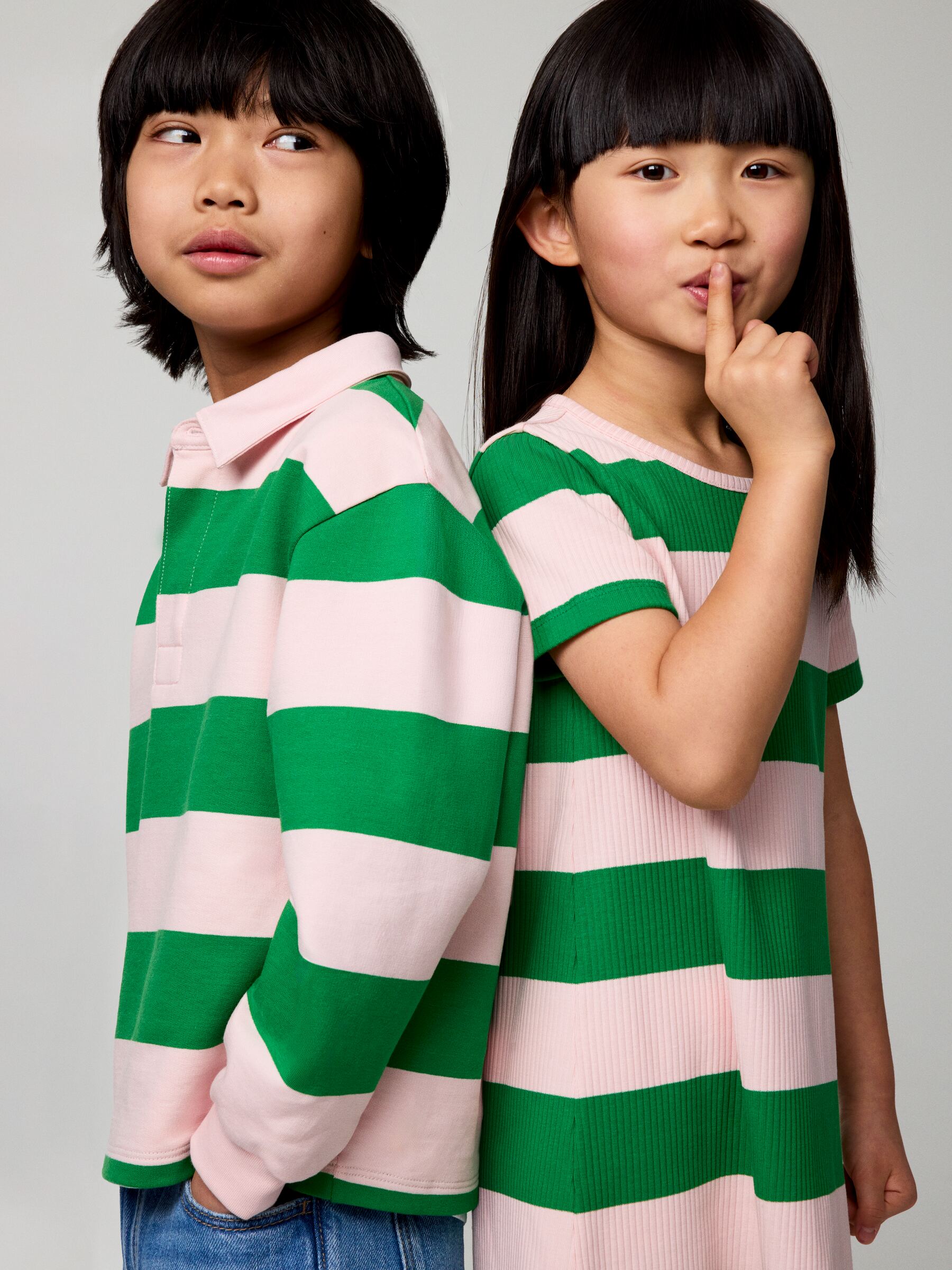 Robe t-shirt - Rose/Vert - Regular fit - Enfant - StillMedia/Environmental - 1