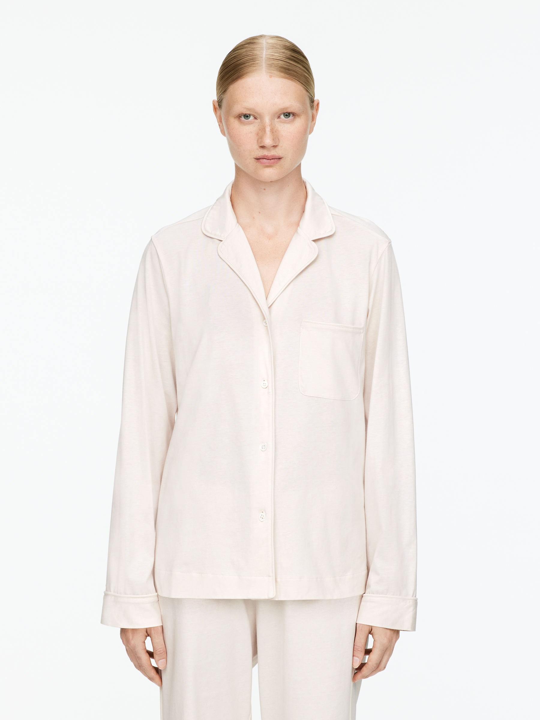 Cotton Shirt-#E4DED8-16121