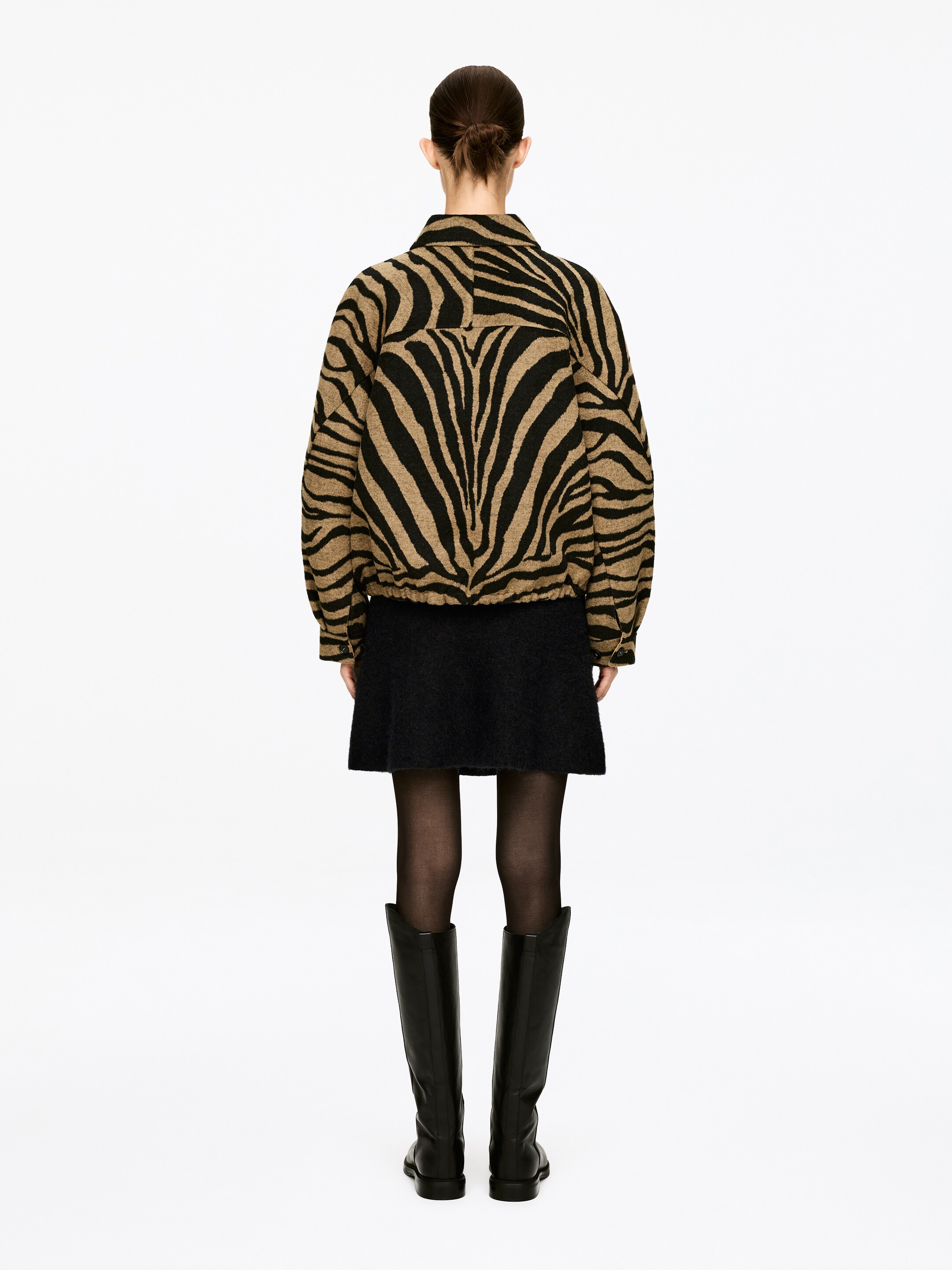 Ver imagen más grande: Falda en mezcla de lana y alpaca - Black - MUJER | H&M ES 4