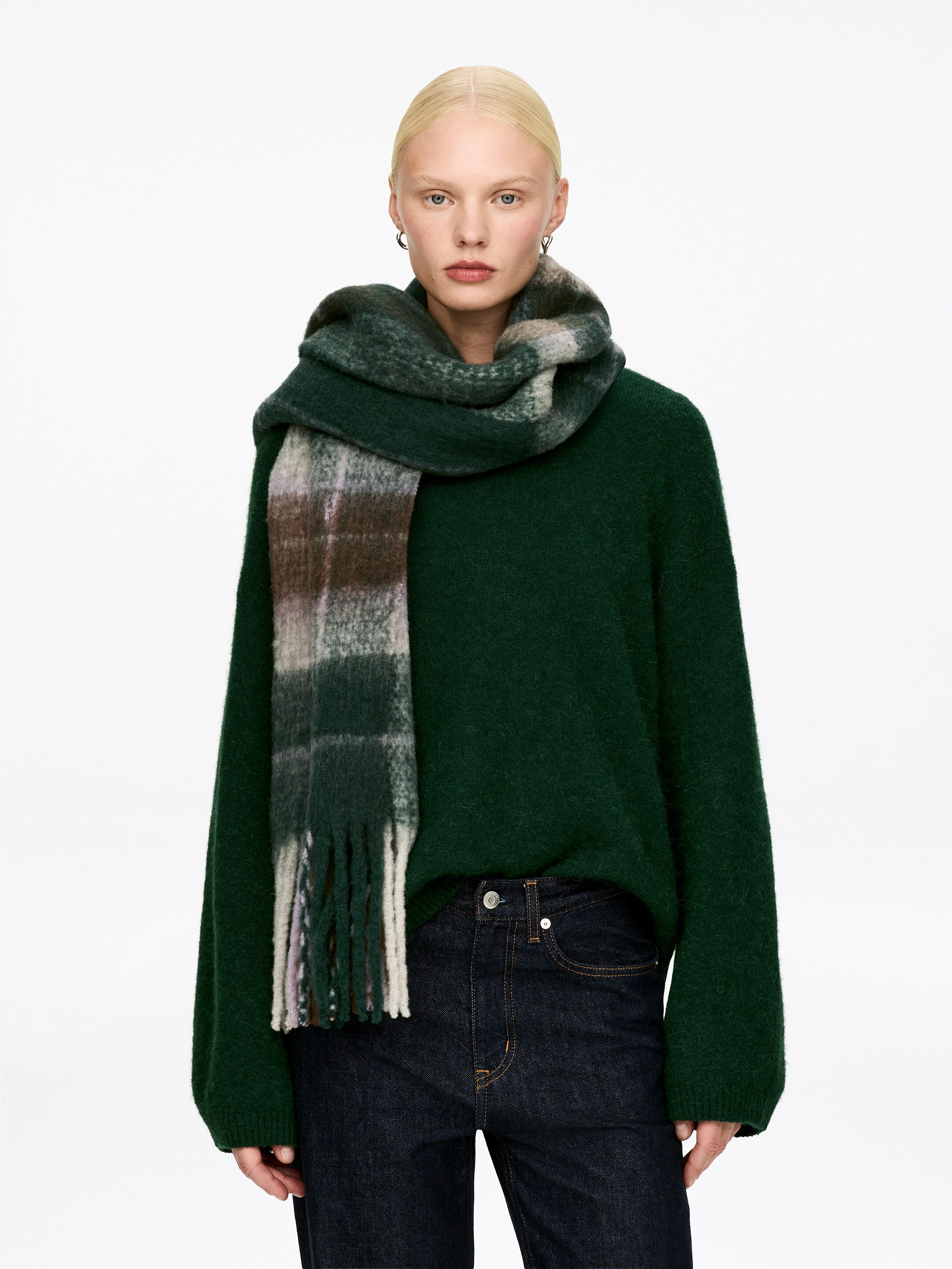 Grotere afbeelding bekijken: Wool Blend Scarf - Groen - DAMES | H&M BE 2