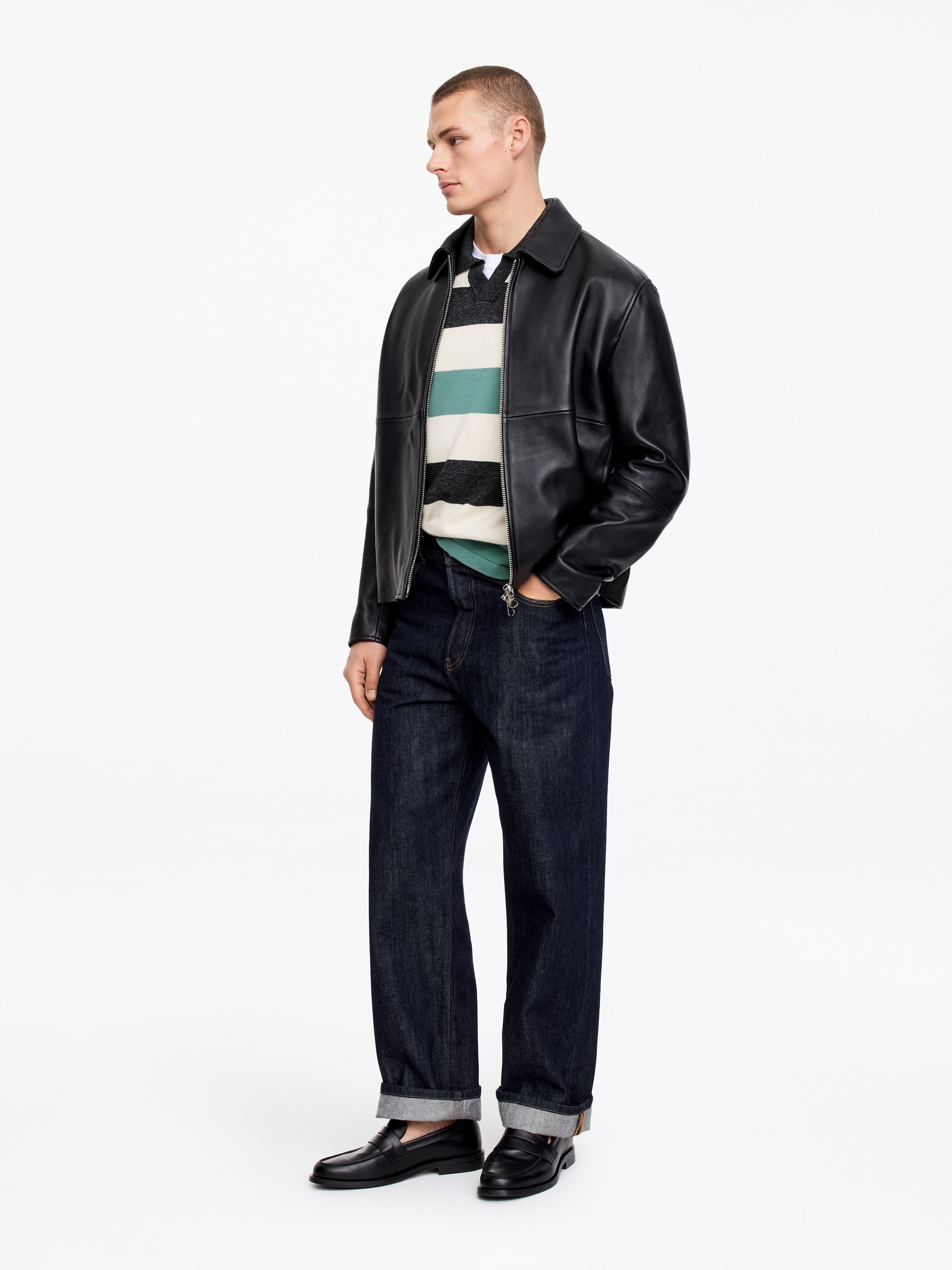 Polo à rayures graphiques - Bleu/Rayé - Regular fit - Homme - StillMedia/Lookbook - 2