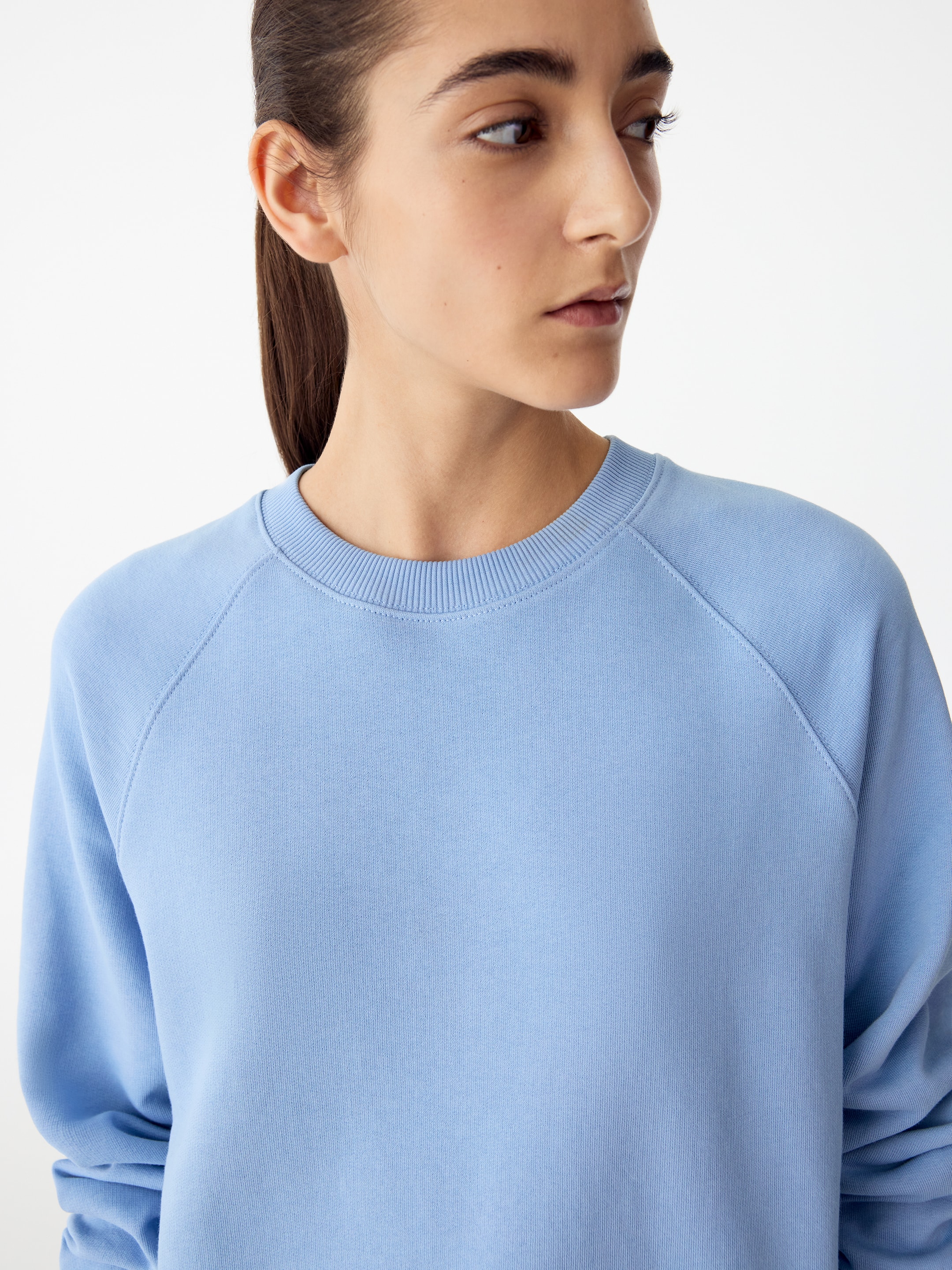 Sudadera de algodón - Azul claro - Corte estándar - women - StillMedia/Lookbook - 10