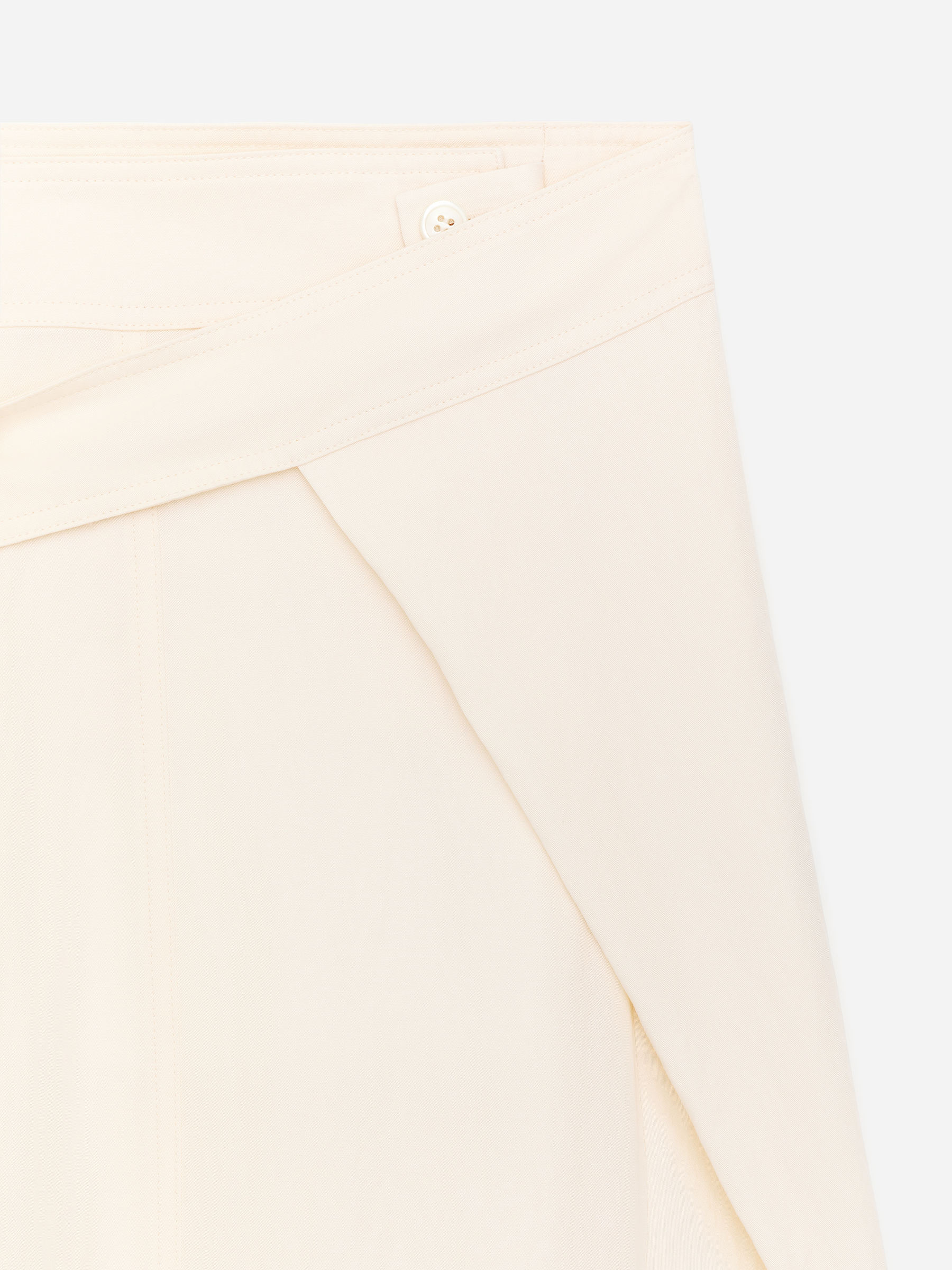 Wrap-Front Tailored Trousers - Off White - Relaxed fit - Women - StillMedia/DescriptiveDetail - 1