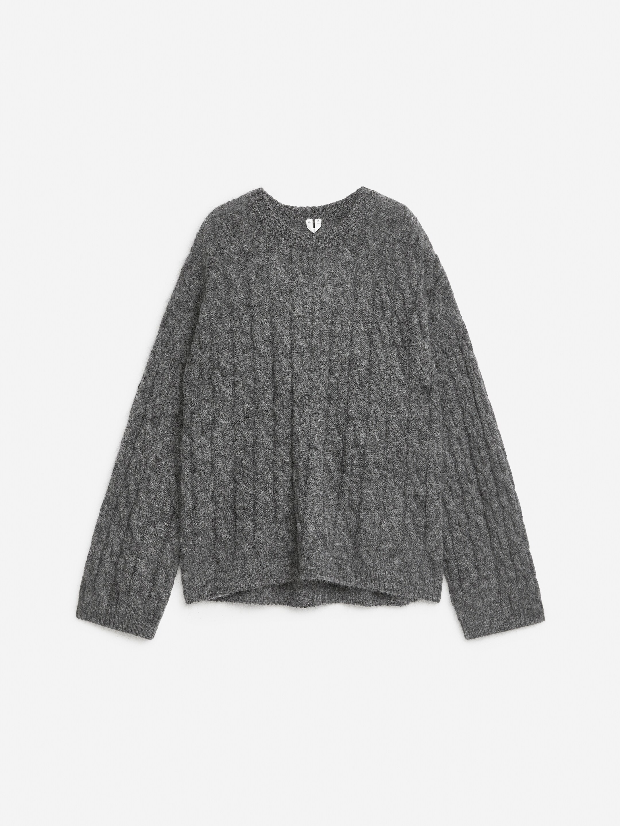 View larger image: Mohair-Wool Blend Jumper - Dark Grey - Ladies | H&M GB 1