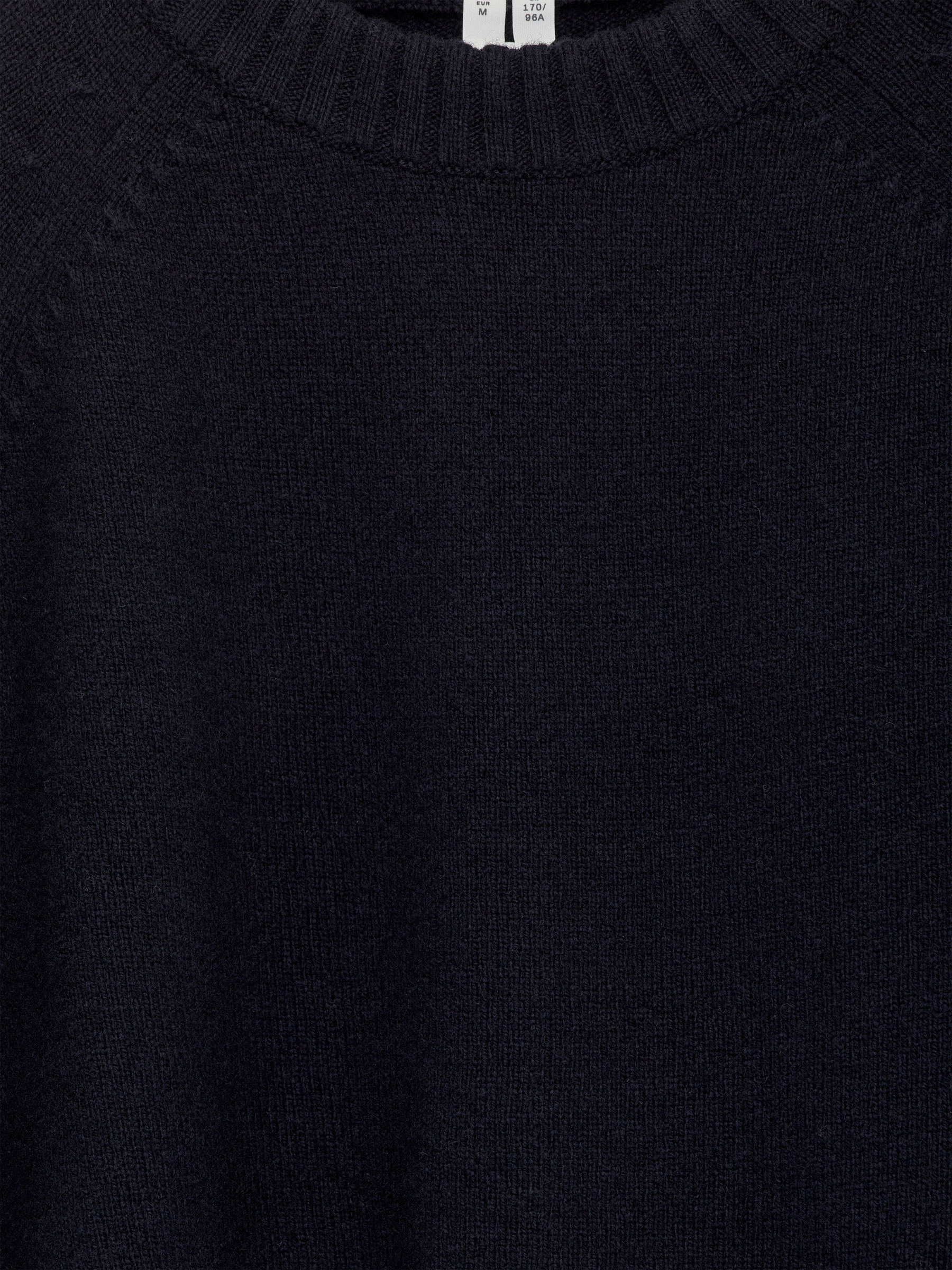 Folded Sleeve Wool Jumper - Dark Blue - Regular fit - Women - StillMedia/DescriptiveDetail - 2