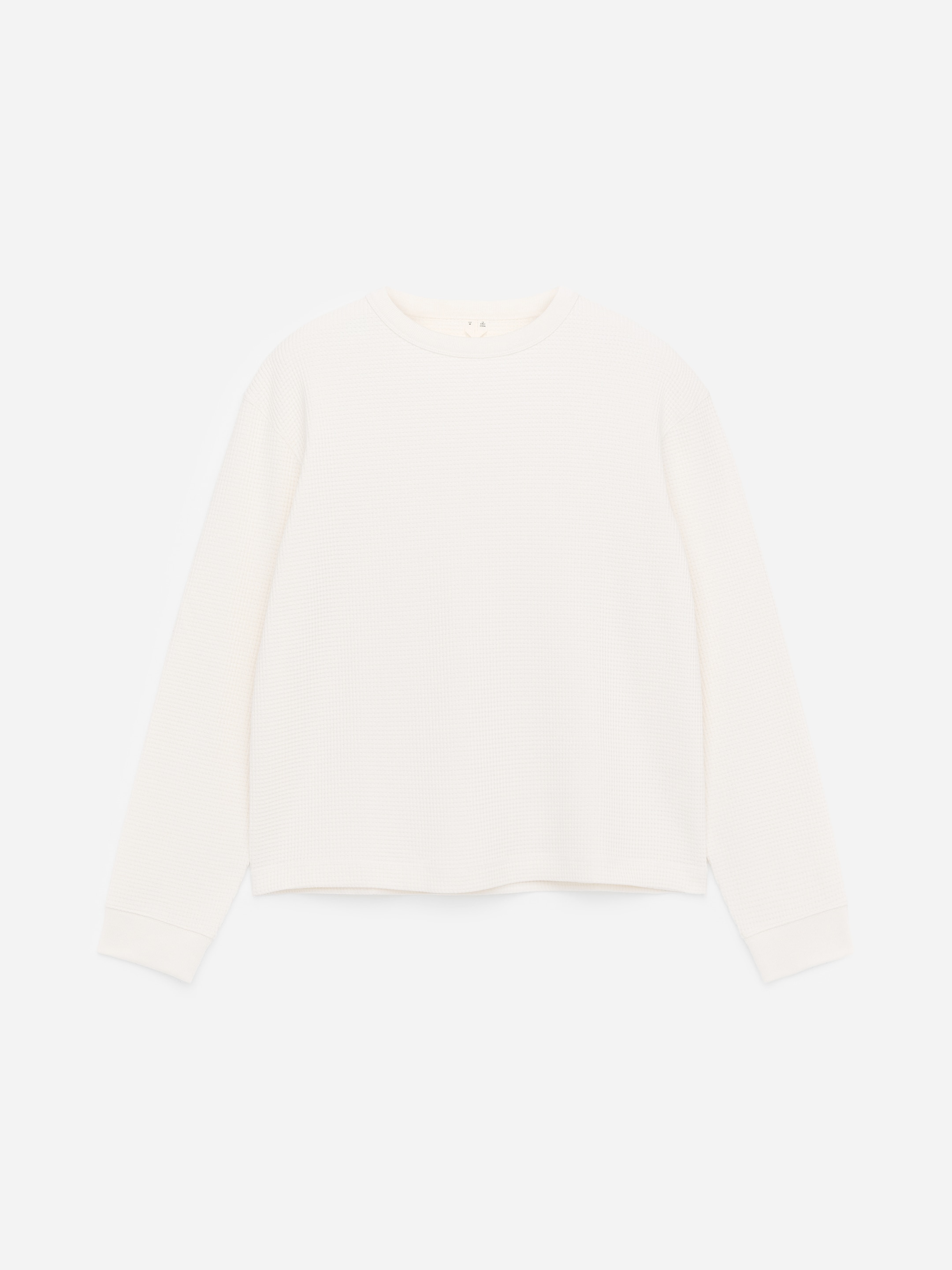 ARKET ACTIVE Waffle Top-White-17710