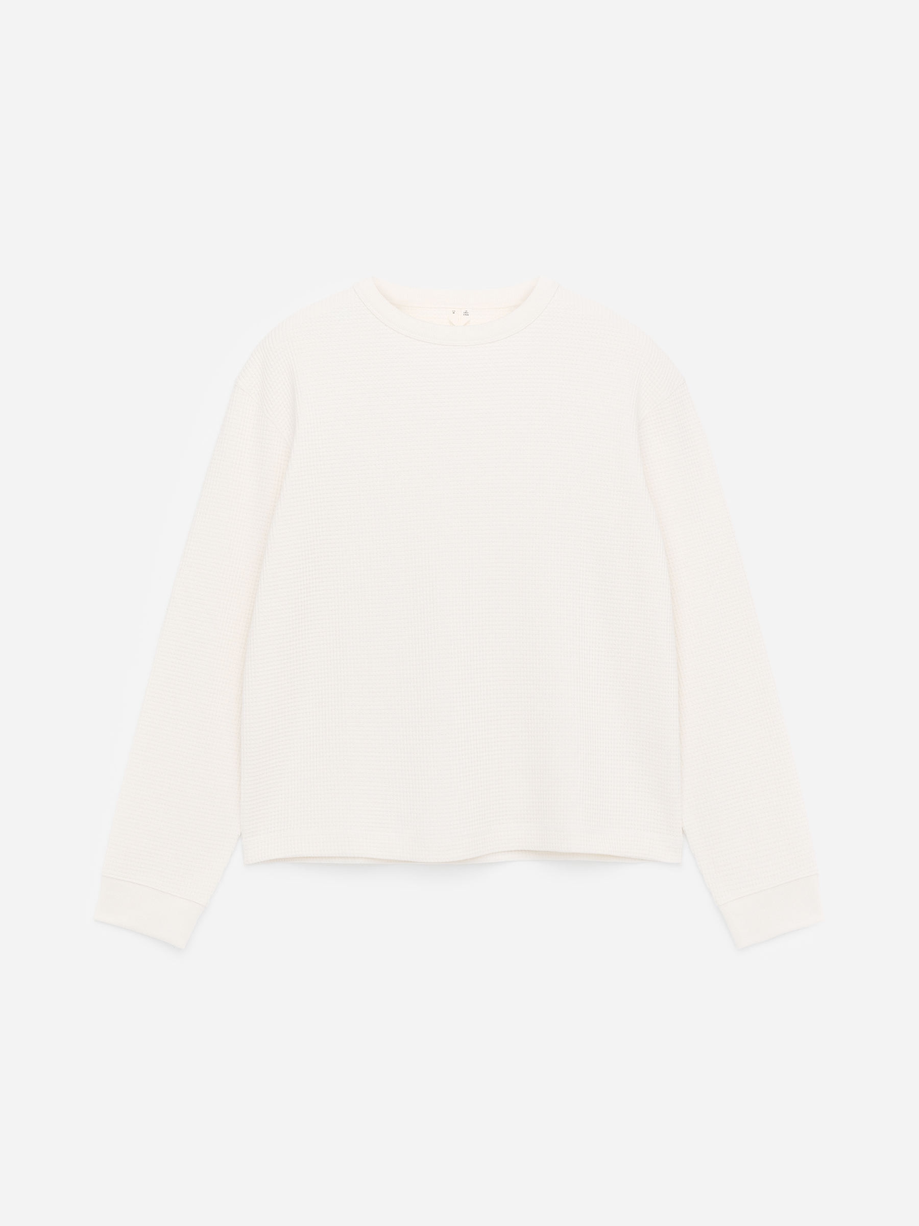 Langarmshirt mit Waffelstruktur - Cremeweiß - Regular Fit - Herren - StillMedia/DescriptiveStillLife - 1