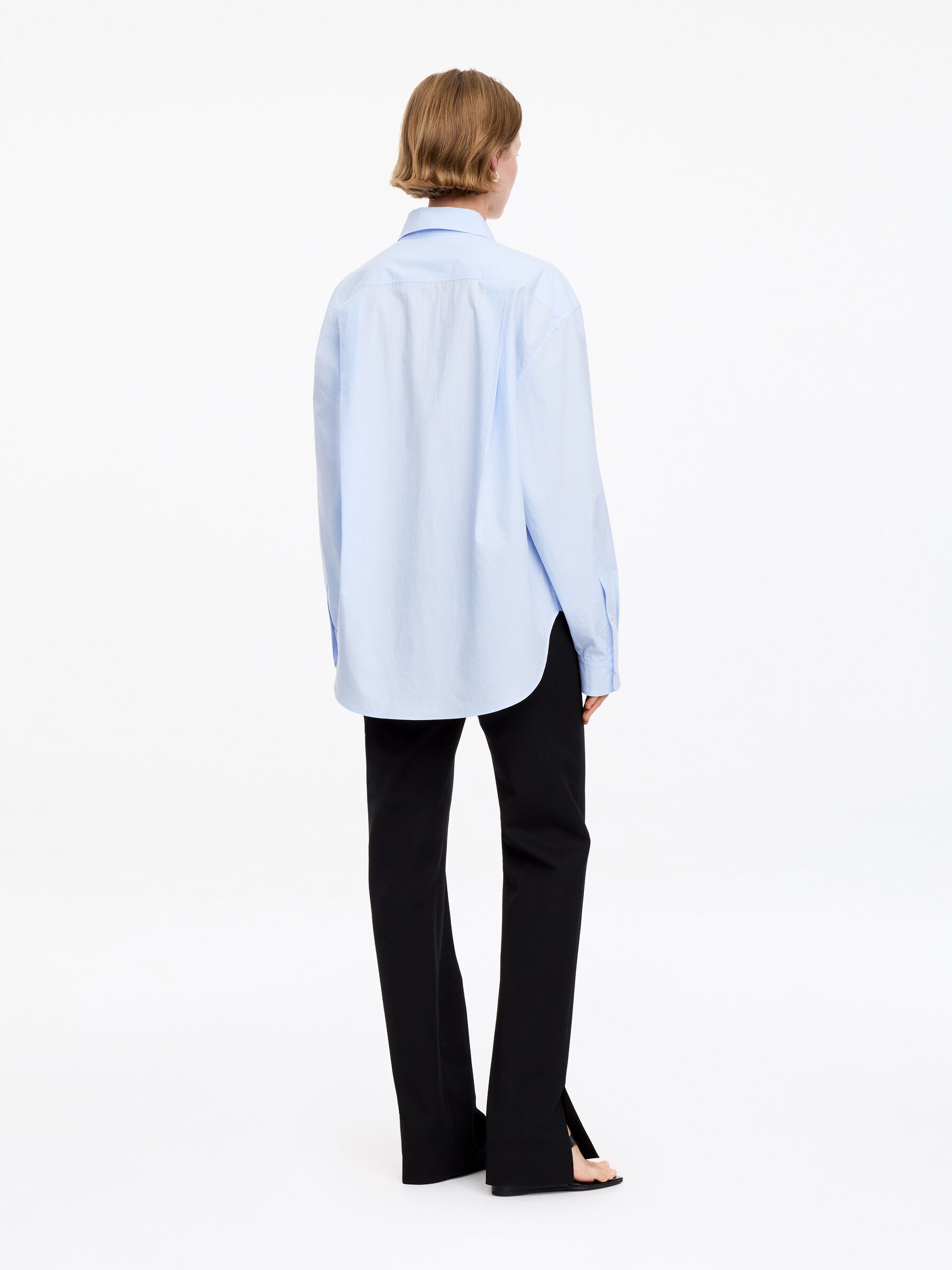 Bawełniana koszula - Jasnoniebieski - Fason normalny - Women - StillMedia/Lookbook - 9