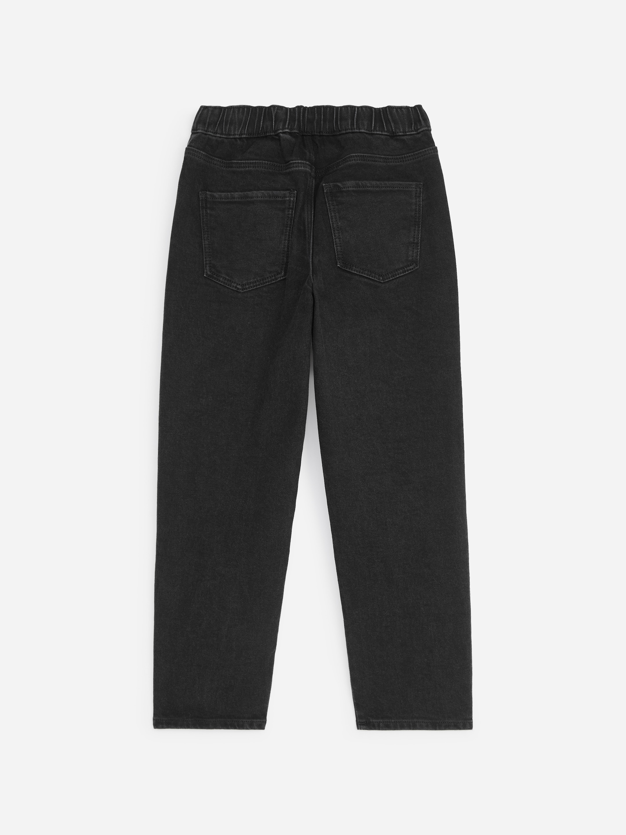 Pull-On Denim Trousers - Black - Relaxed fit - Children - StillMedia/DescriptiveStillLife - 2
