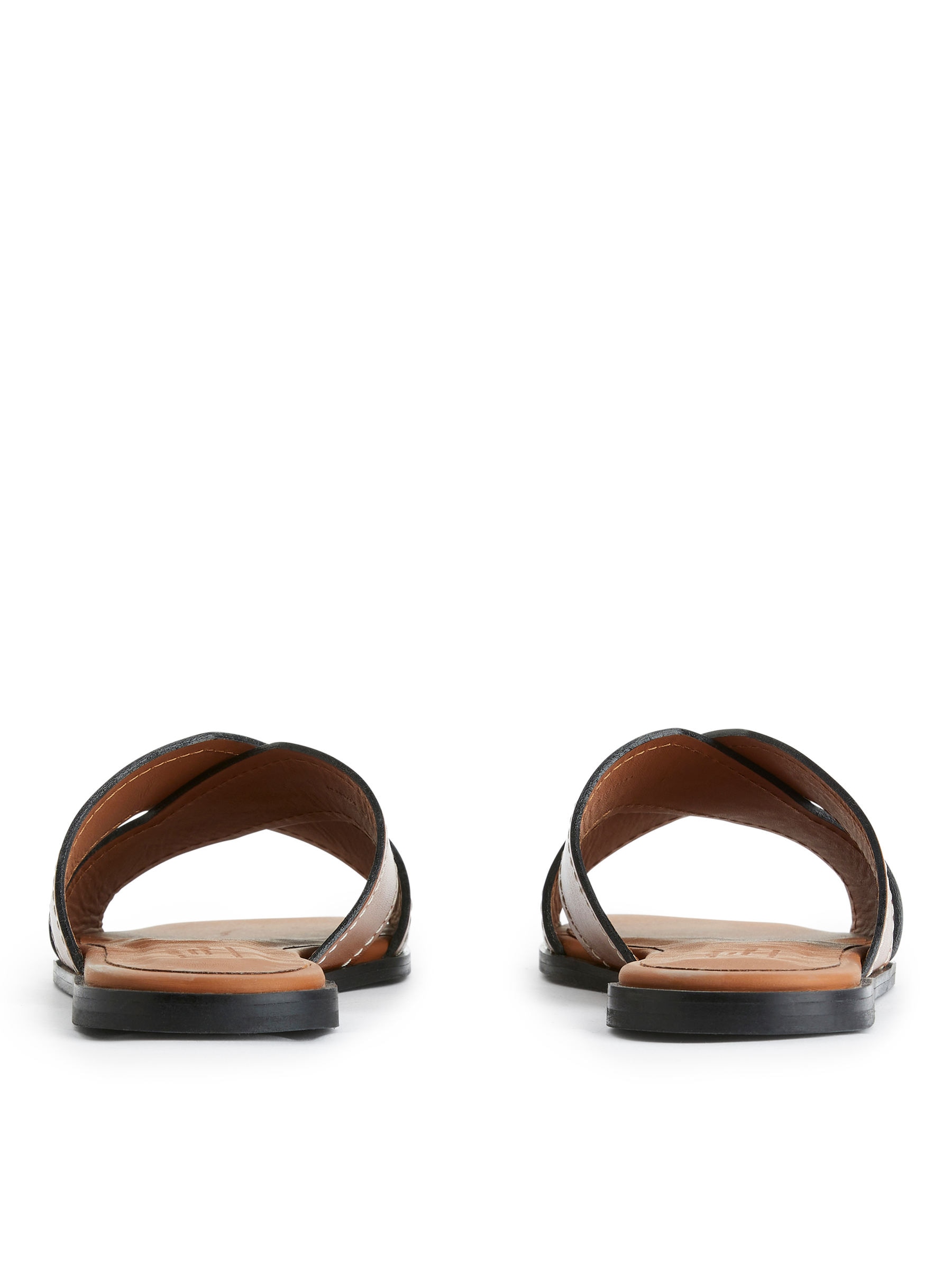 Leather Slides - Cognac - Women - StillMedia/DescriptiveStillLife - 4