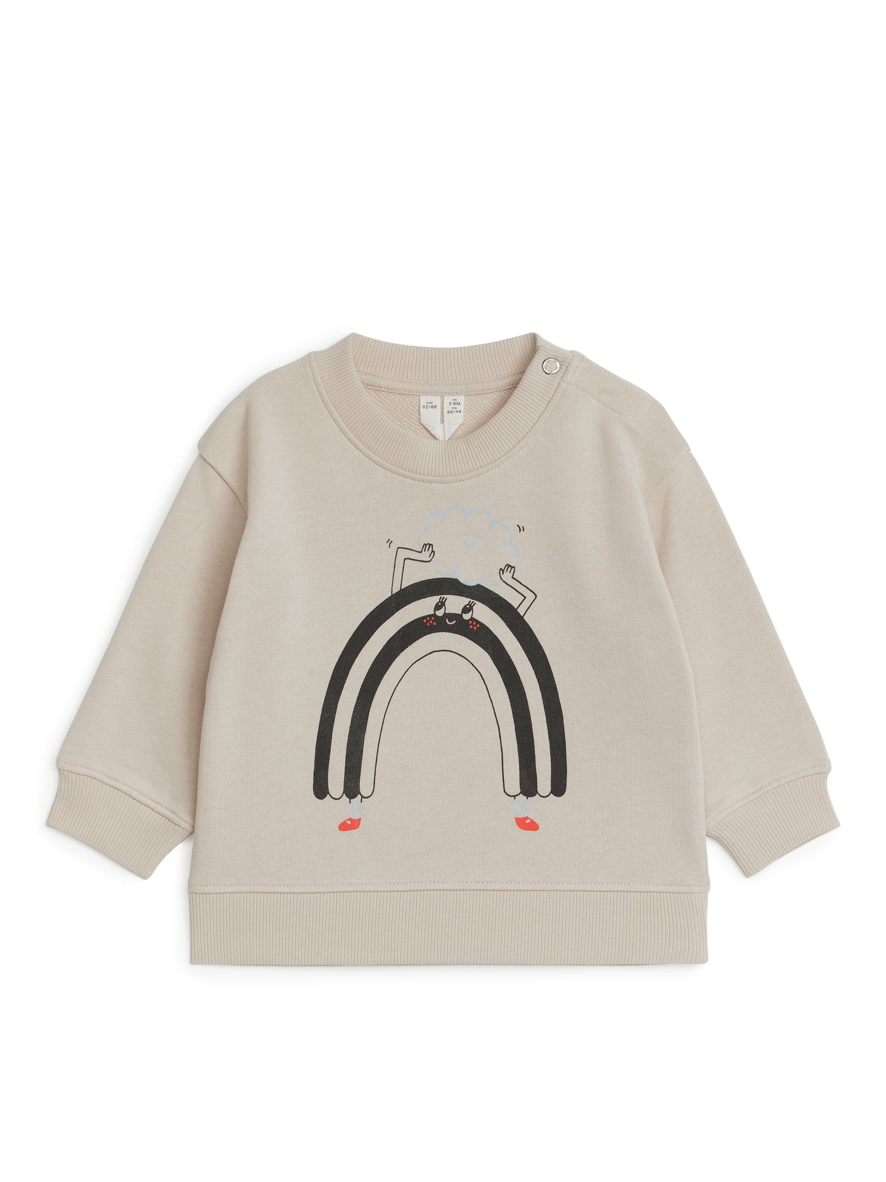 Sweatshirt aus Baumwolle - Beige/Schwarz - Loose Fit - Kinder - StillMedia/DescriptiveStillLife - 3