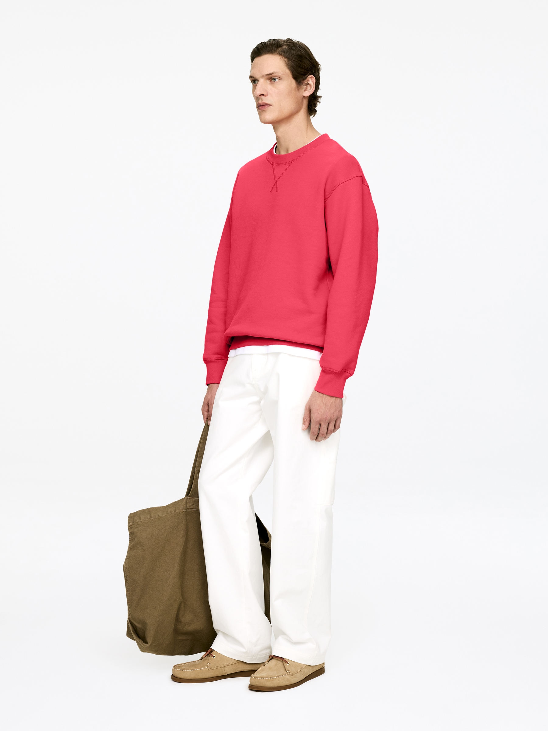 Loose-Fit Sweatshirt - Muted Rose - Loose fit - Men - StillMedia/Lookbook - 6