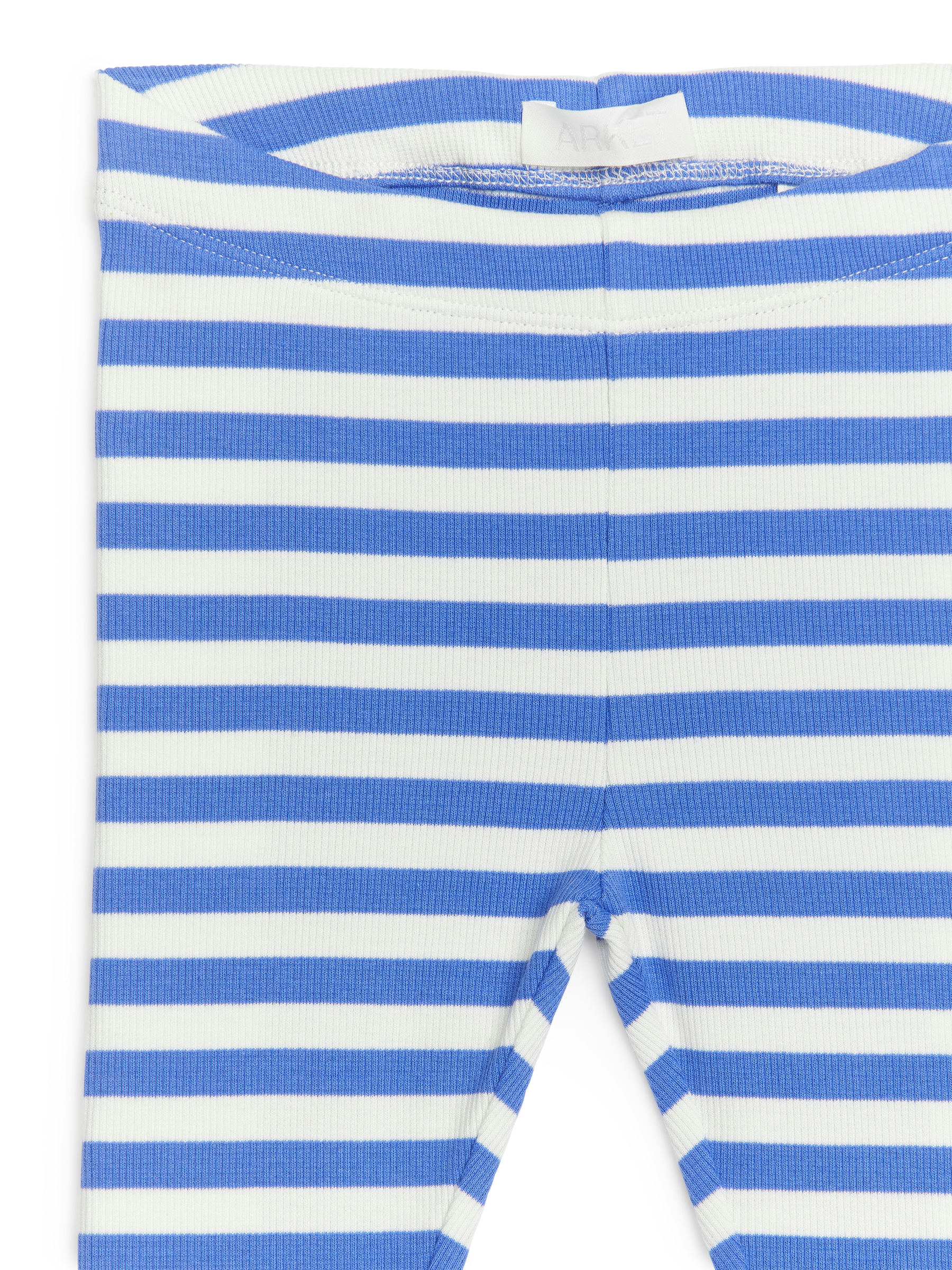 Gerippte Leggings - Weiß/Blau - Slim Fit - Kinder - StillMedia/DescriptiveDetail - 2