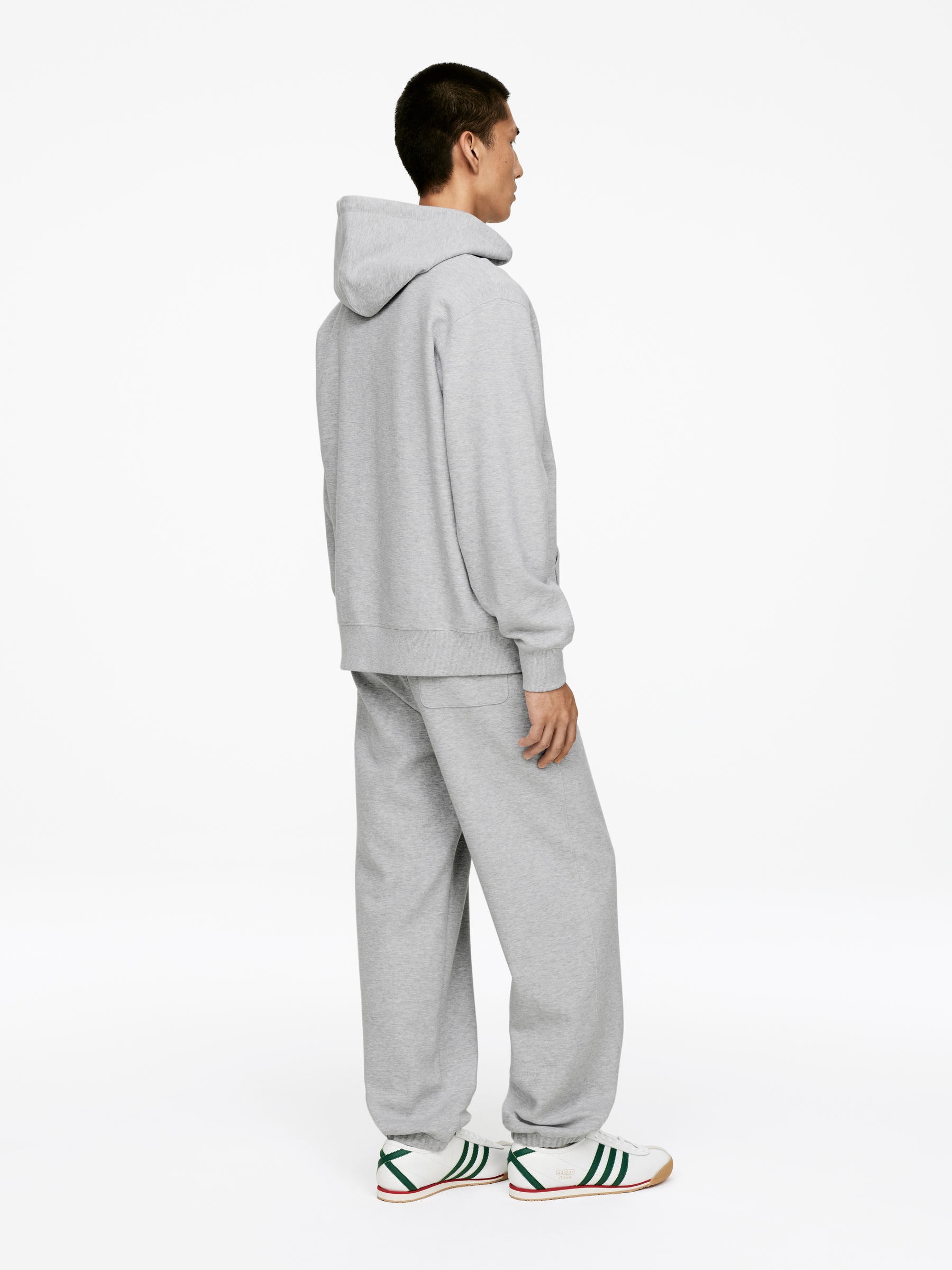 Zip Hoodie - Grey Melange - Regular fit - Men - StillMedia/Lookbook - 5