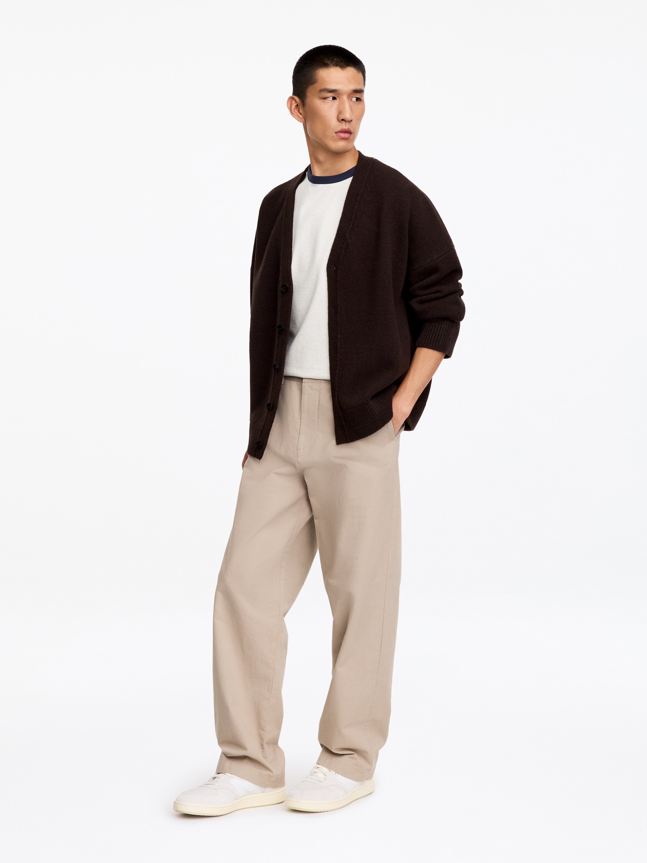 Camiseta entallada - Avena jaspeada/negro - Corte estándar - men - StillMedia/Lookbook - 9