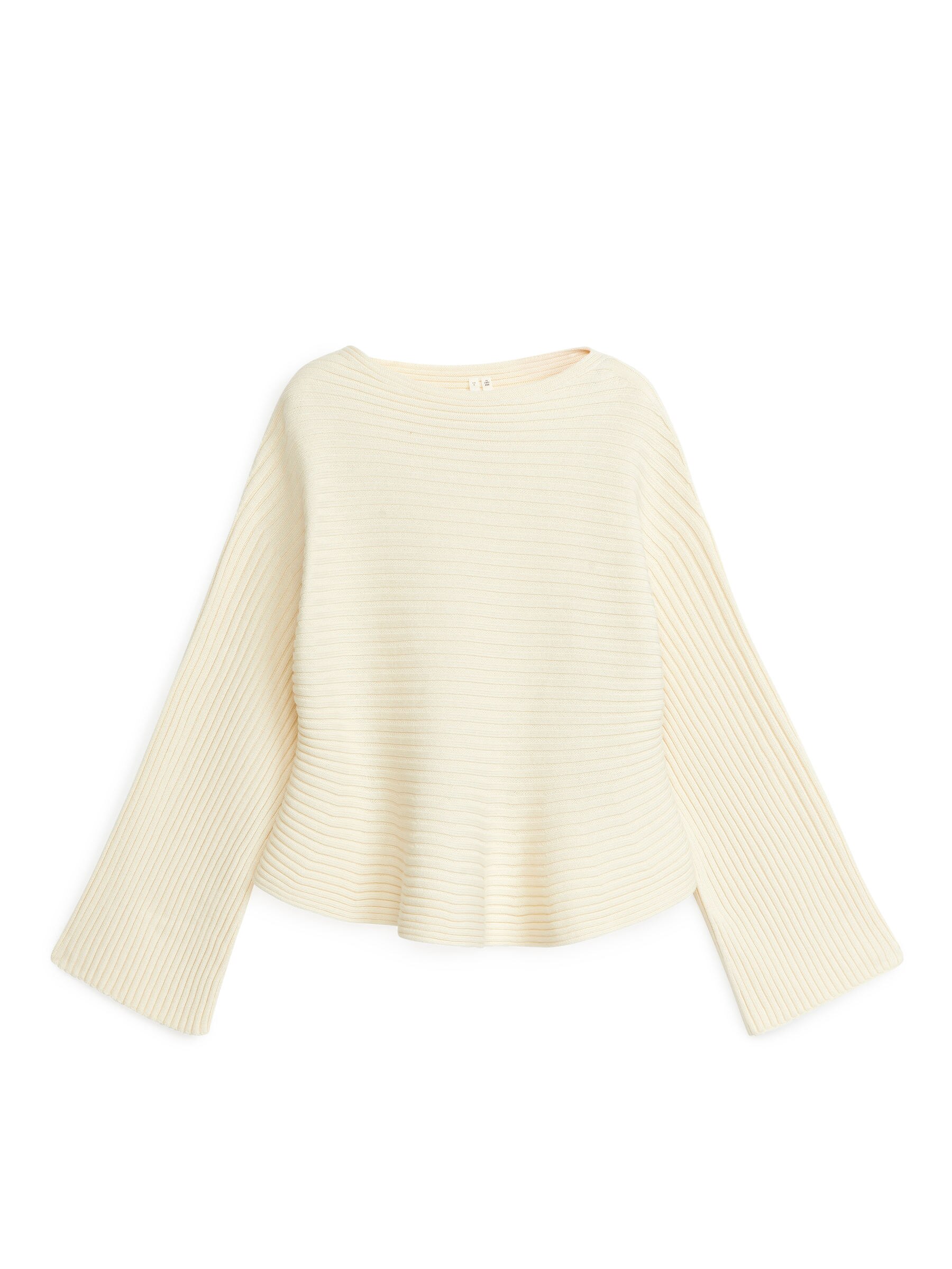 Rippstrickpullover aus Baumwolle - Cremeweiß - Regular Fit - Damen - StillMedia/DescriptiveStillLife - 1