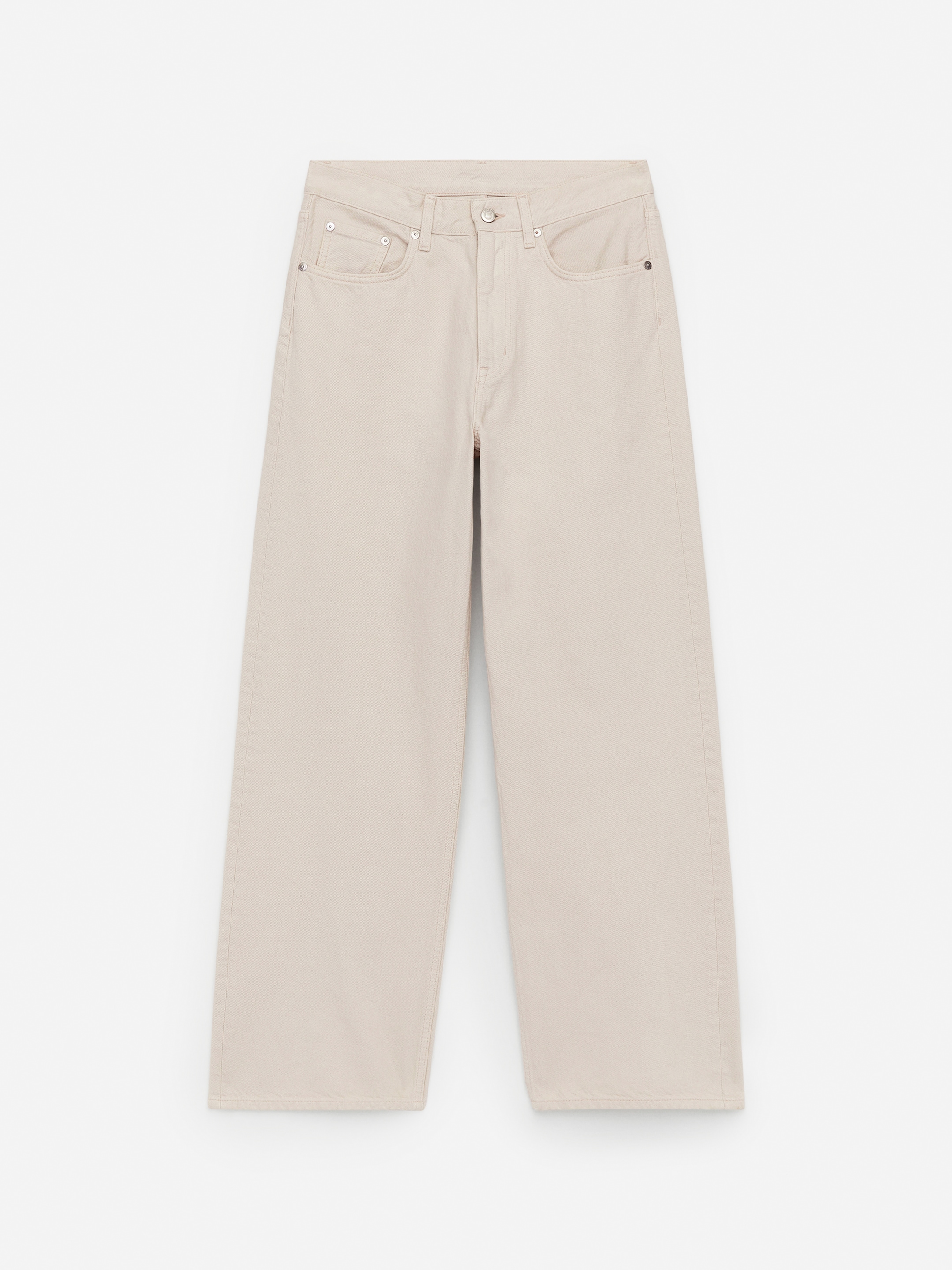 CORAL Wide Jeans-White-13924