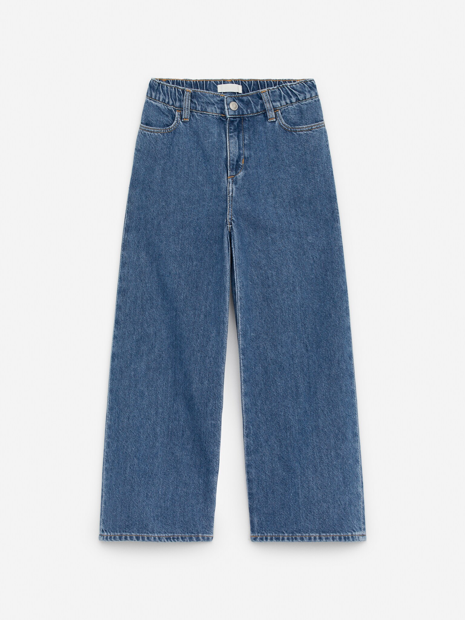 Pantaloni in denim wide - Blu/Nero/Giallo/Lilla/Blu/Viola