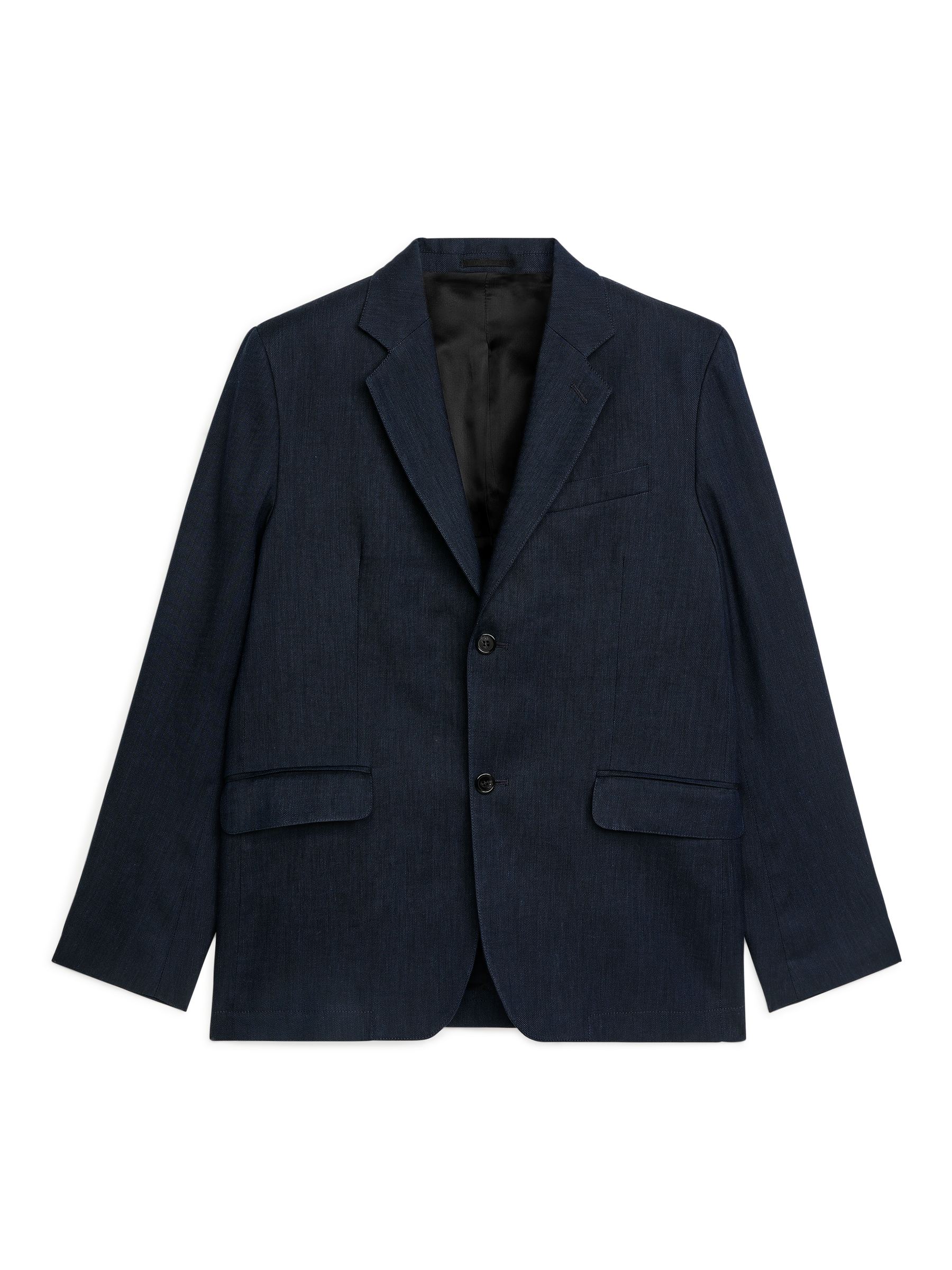 Modern Blazer Hopsack-Blue-1362