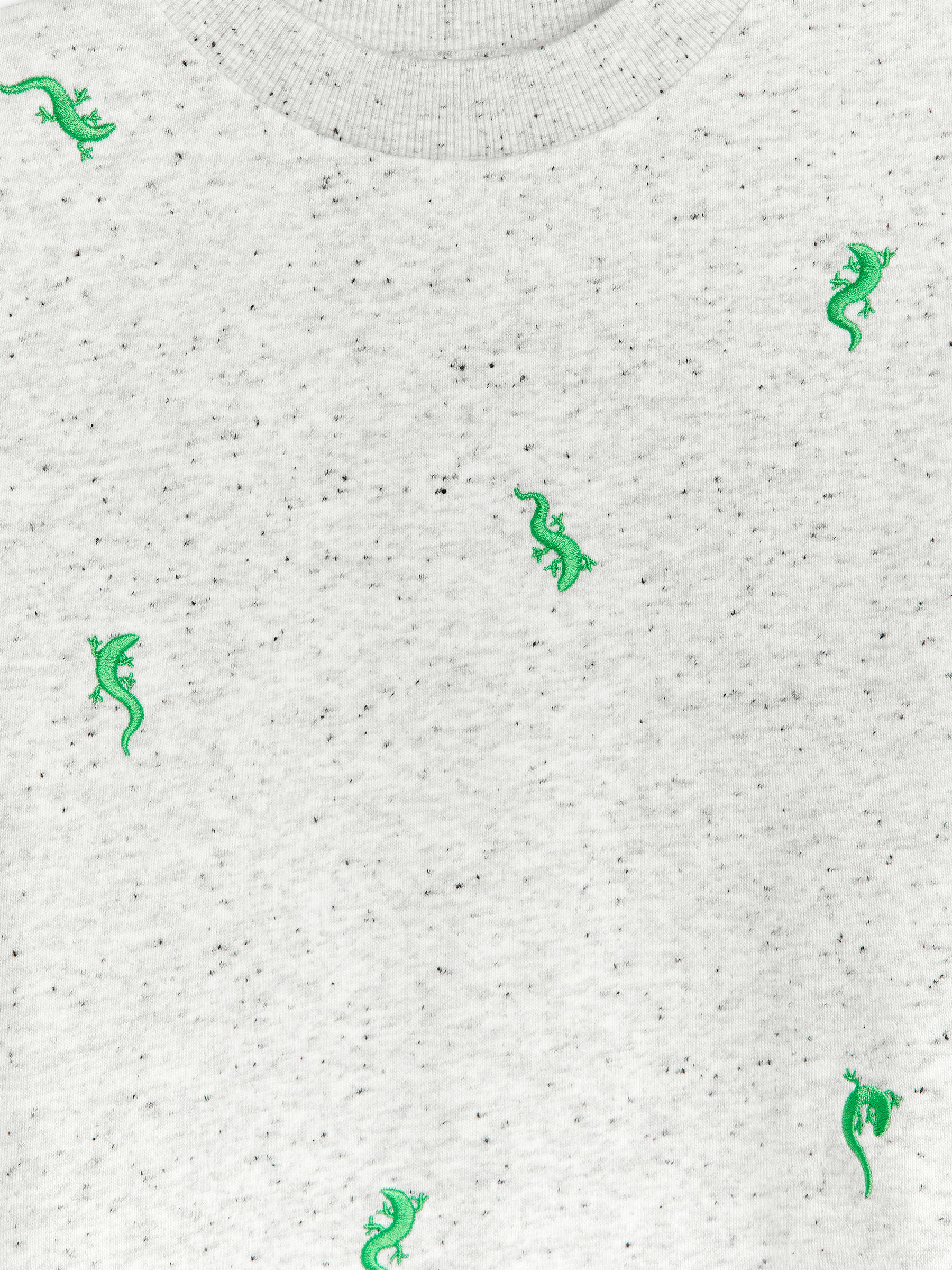 Sweatshirt mit Stickerei - Grau/Genoppt - Relaxed Fit - Kinder - StillMedia/DescriptiveDetail - 3