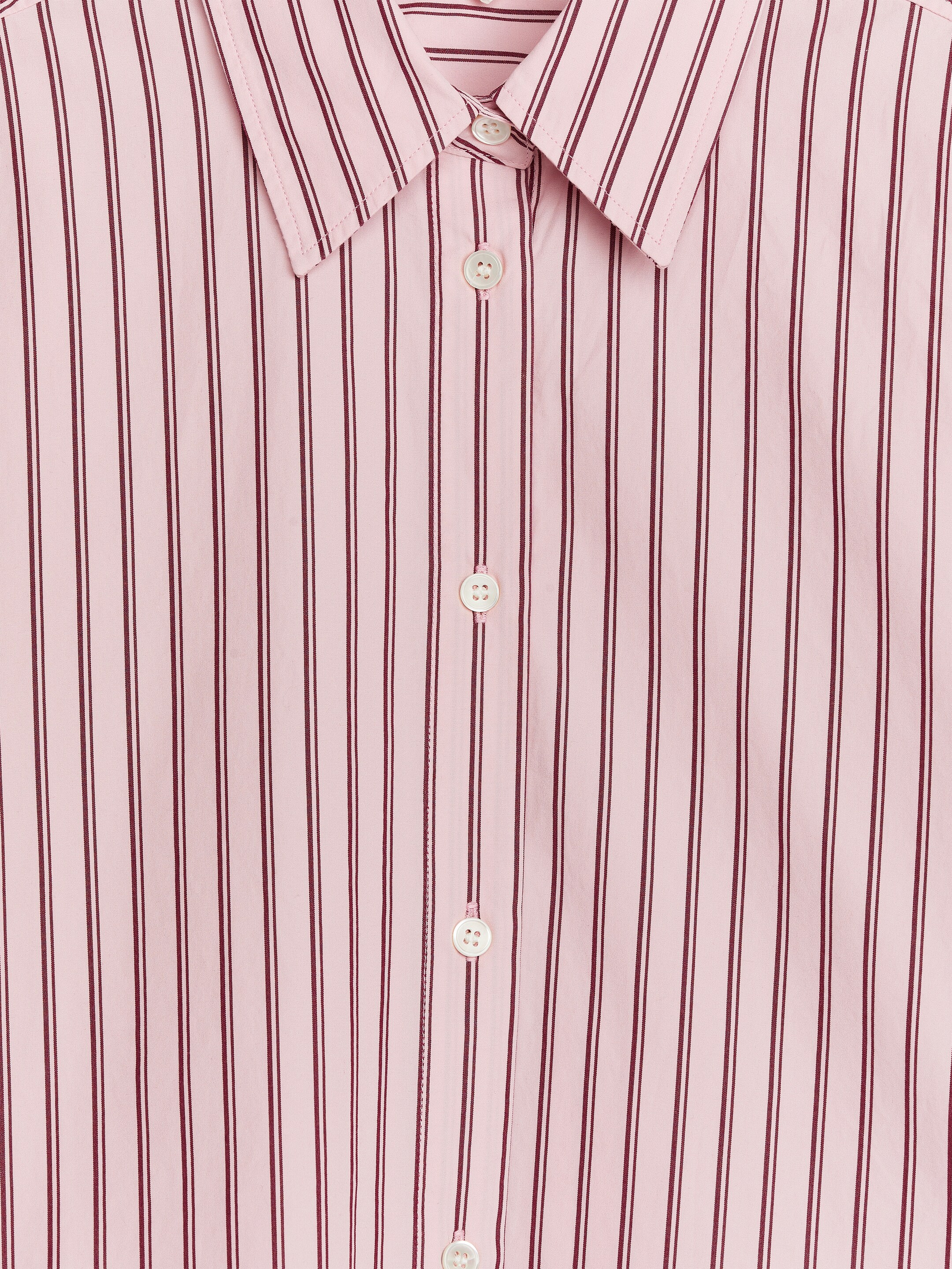 Visa större bild: Poplinskjorta, relaxed fit - Rosa/vinröd - DAM | H&M SE 2